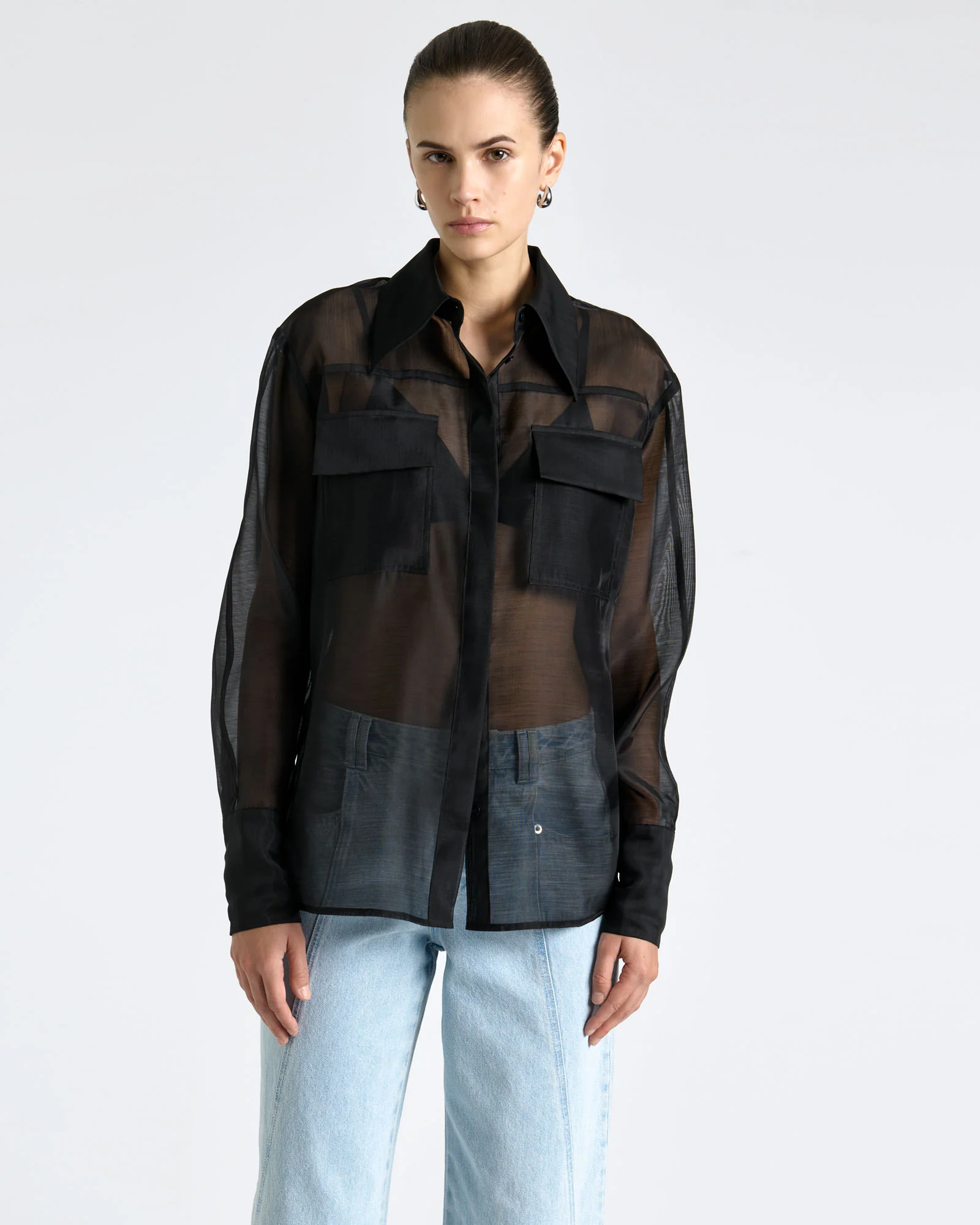 Sheer Organza Shirt