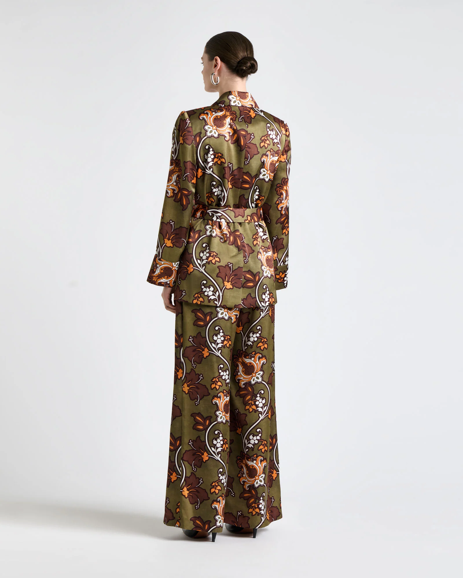 Reverie Satin Belted Blazer