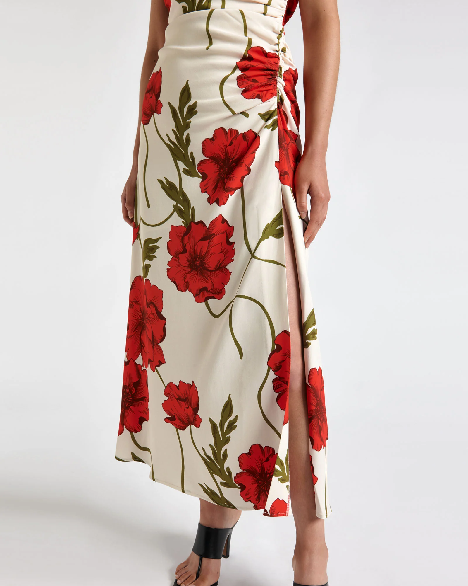 Poppy Draped Midi Dress