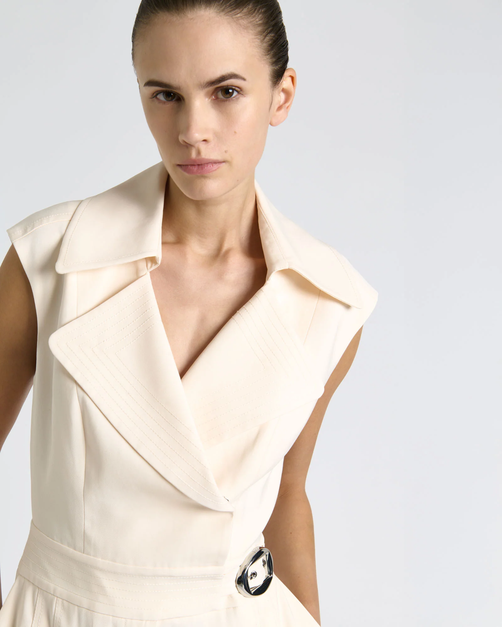 Dew Viscose Twill Wide Leg Jumpsuit