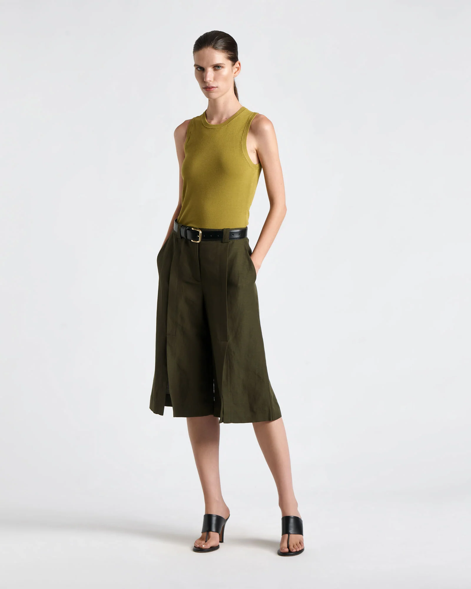 Drapey Crepe Knitted Tank