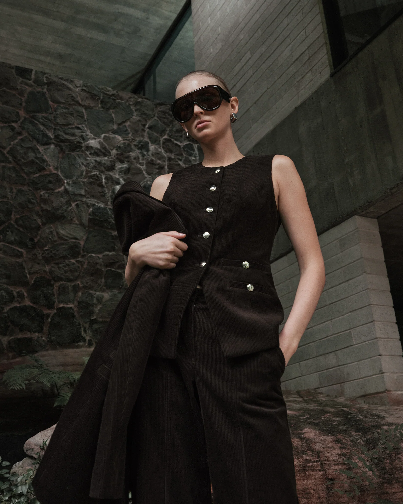 Japanese Cotton Corduroy Waistcoat