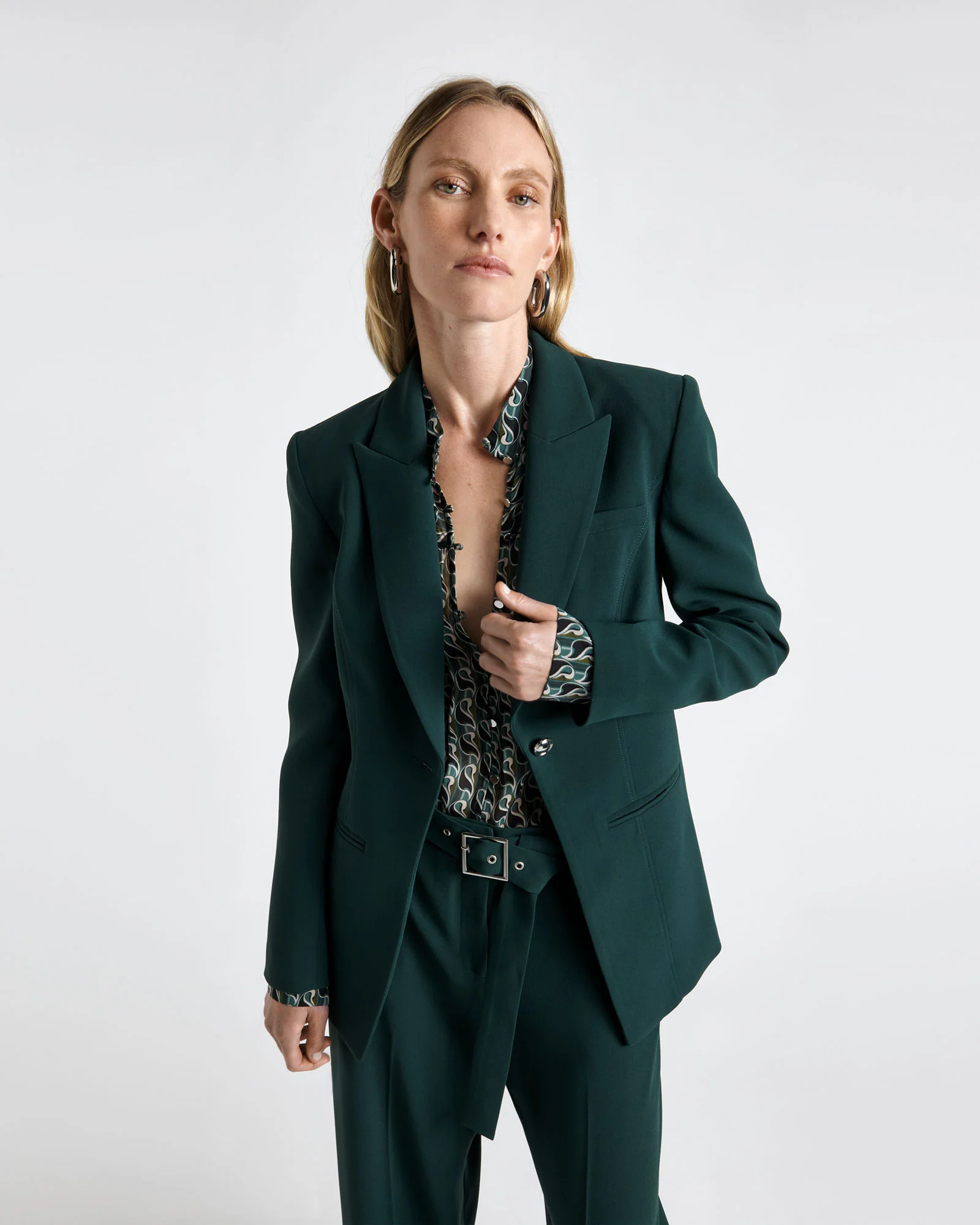 Forest Hourglass Blazer