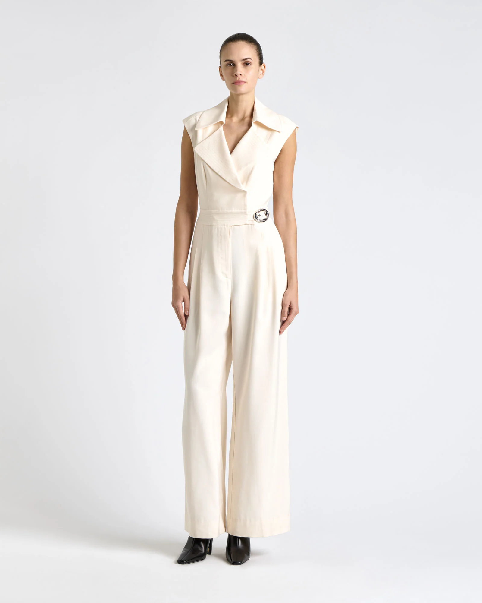Dew Viscose Twill Wide Leg Jumpsuit