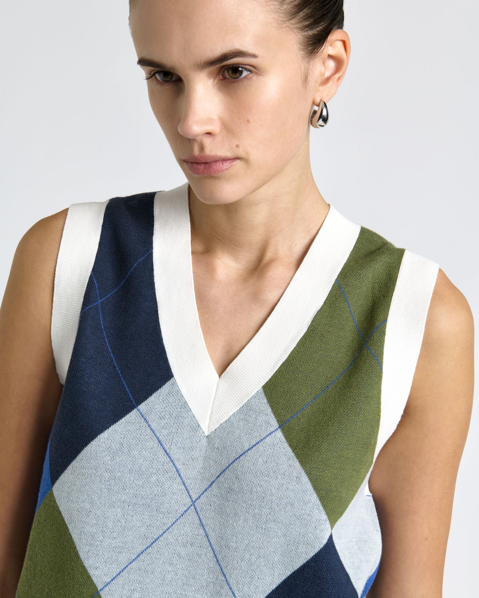 Argyle V-Neck Vest