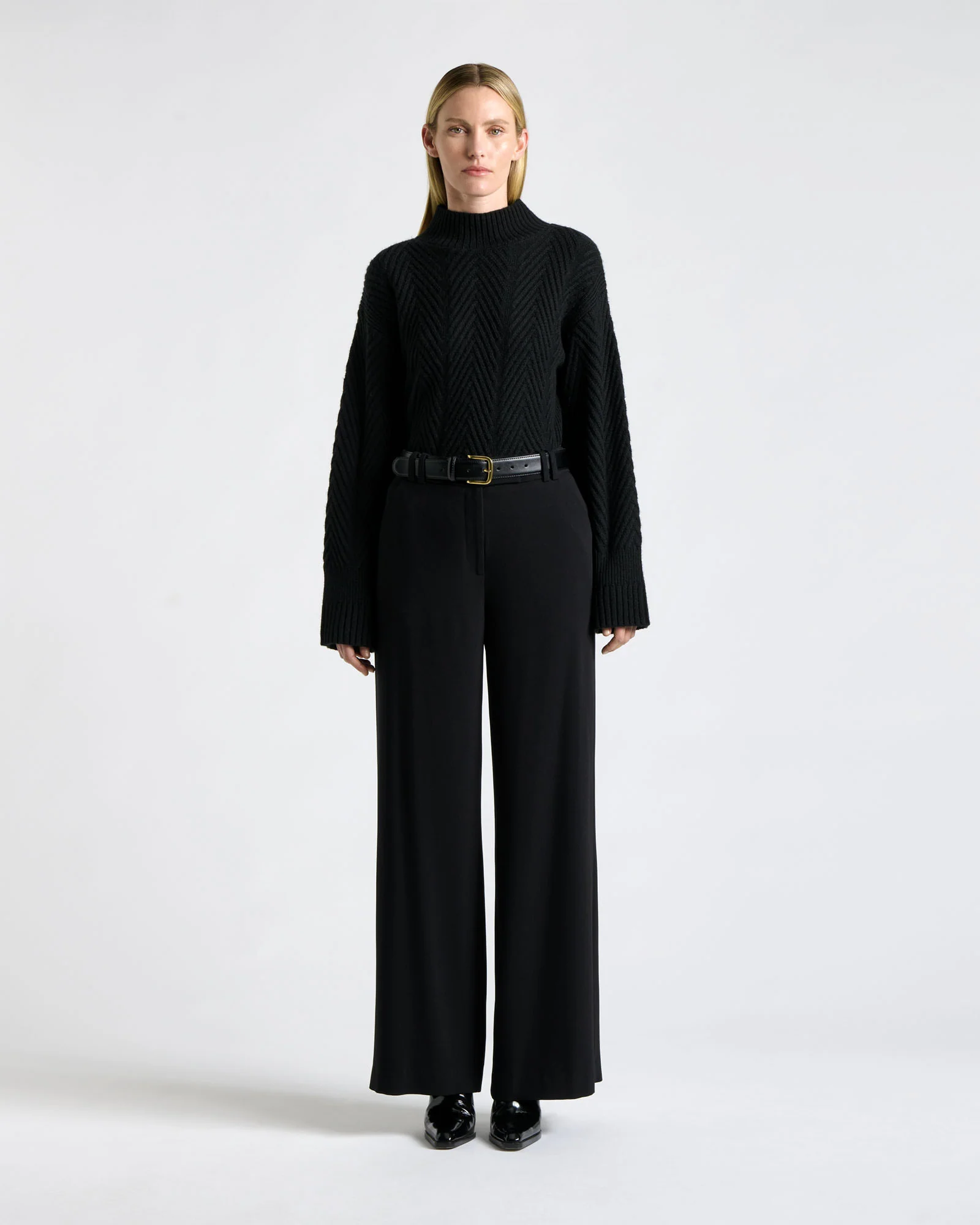 Chunky Herringbone Stitch Sweater