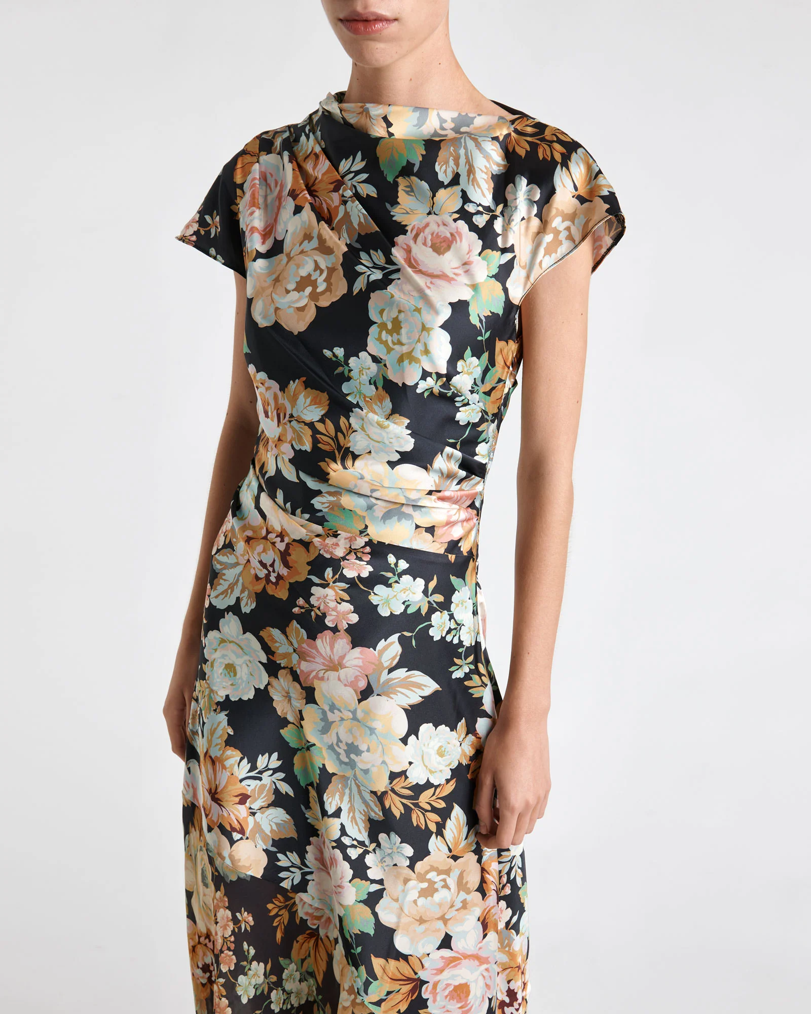 Ophelia Floral Midi Dress