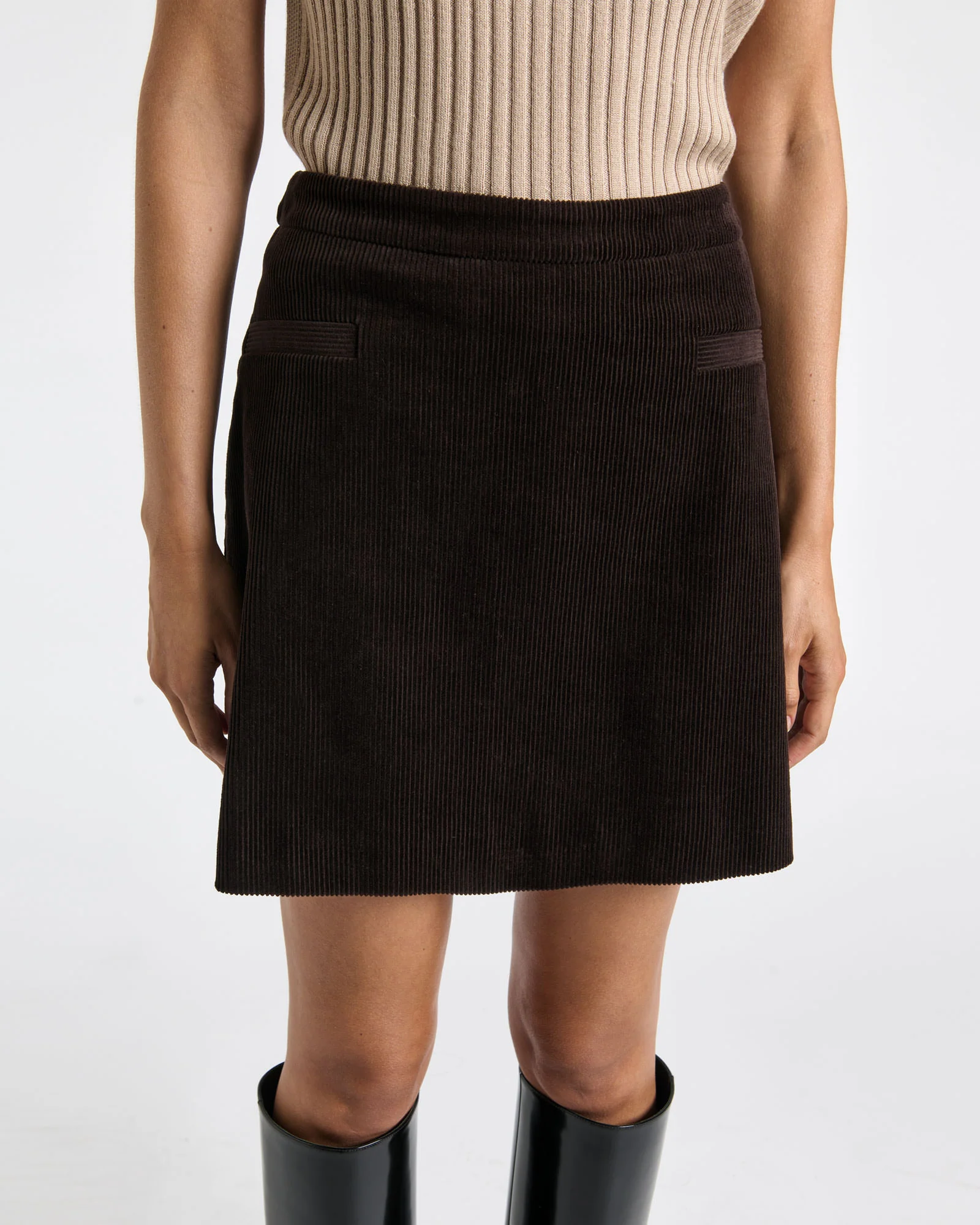 Japanese Cotton Corduroy Mini Skirt