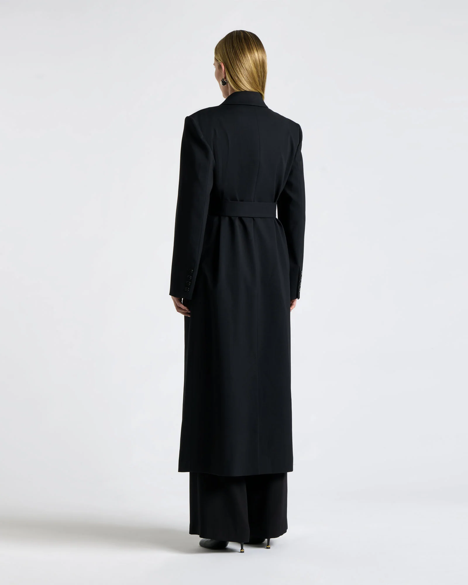 Viscose Twill Maxi Blazer