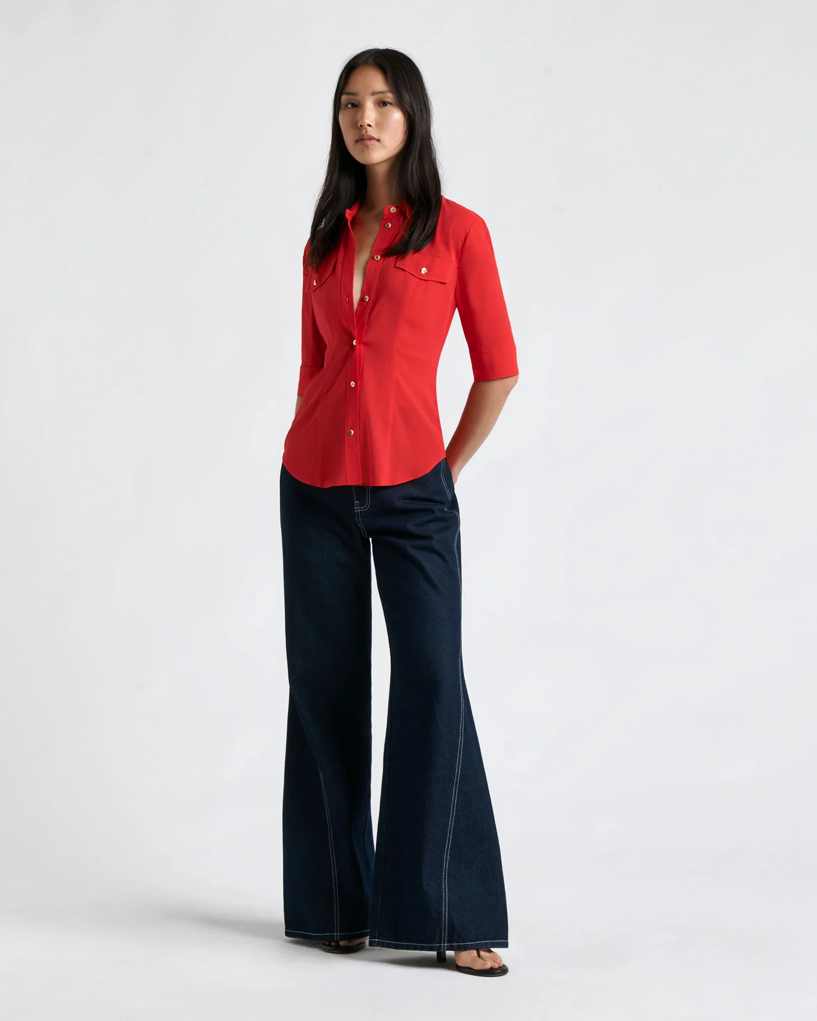 Short Sleeve Fitted Shirt