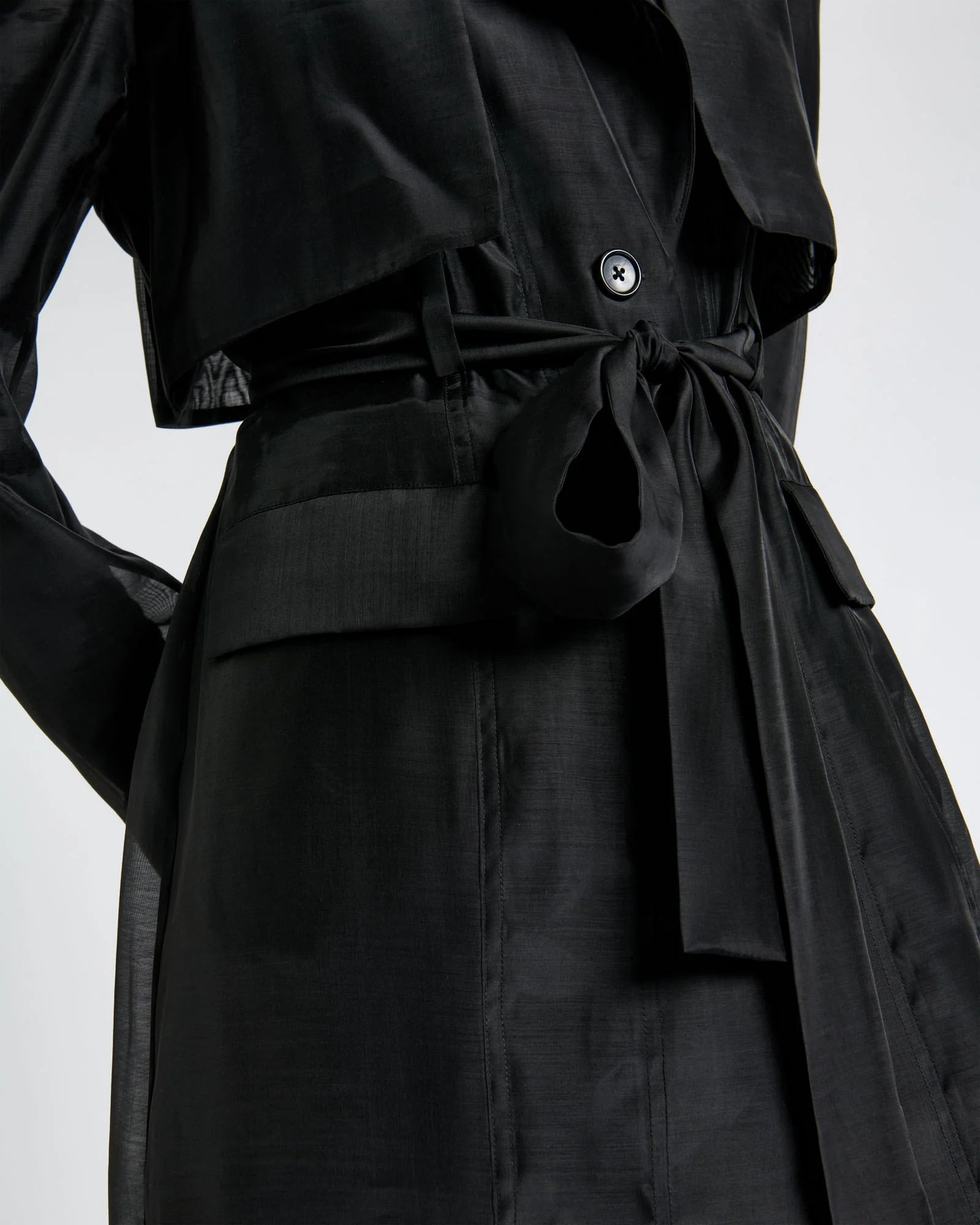 Sheer Organza Trench