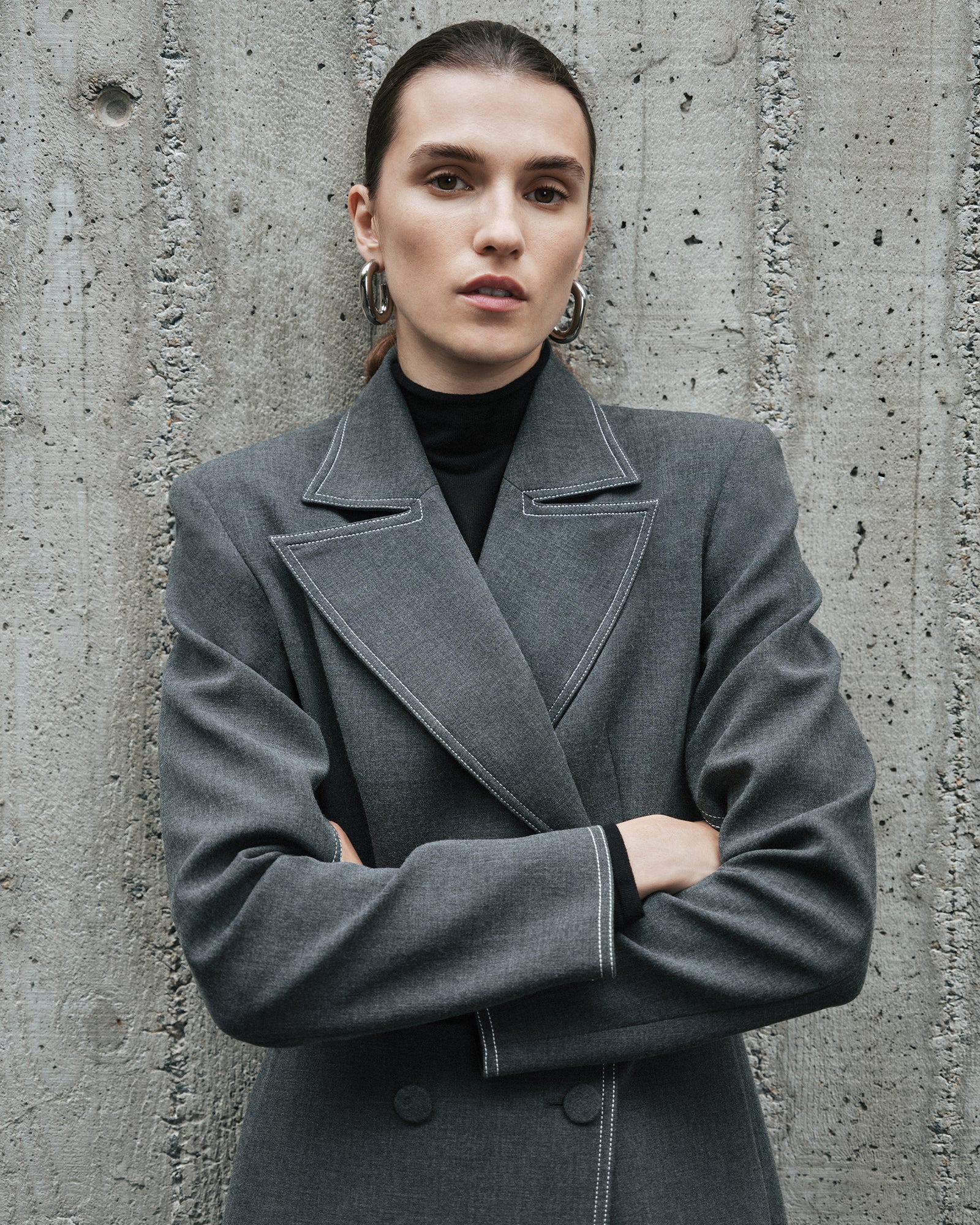 Bi-Stretch Twill Blazer