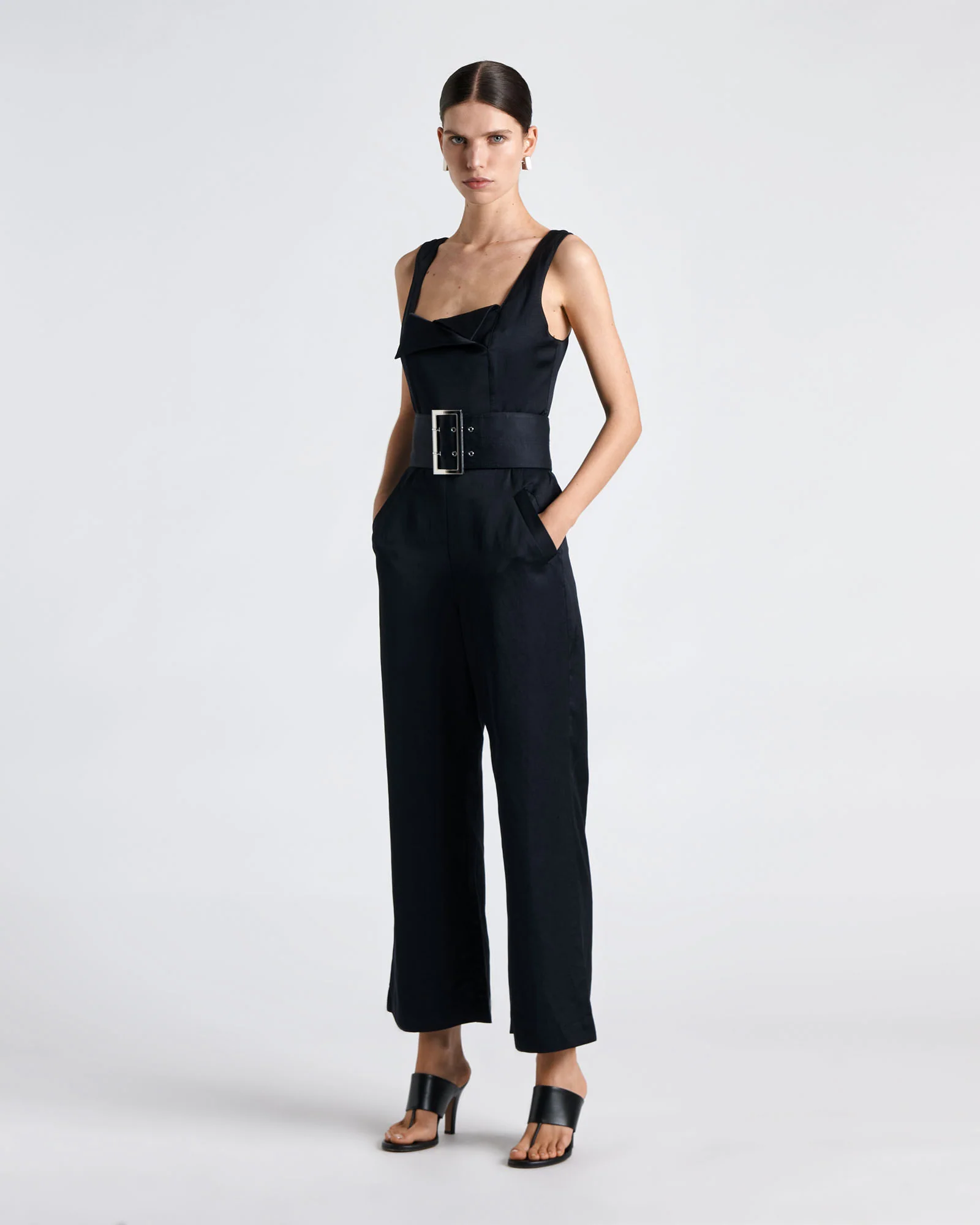 Statement Buckle Jumpsuit