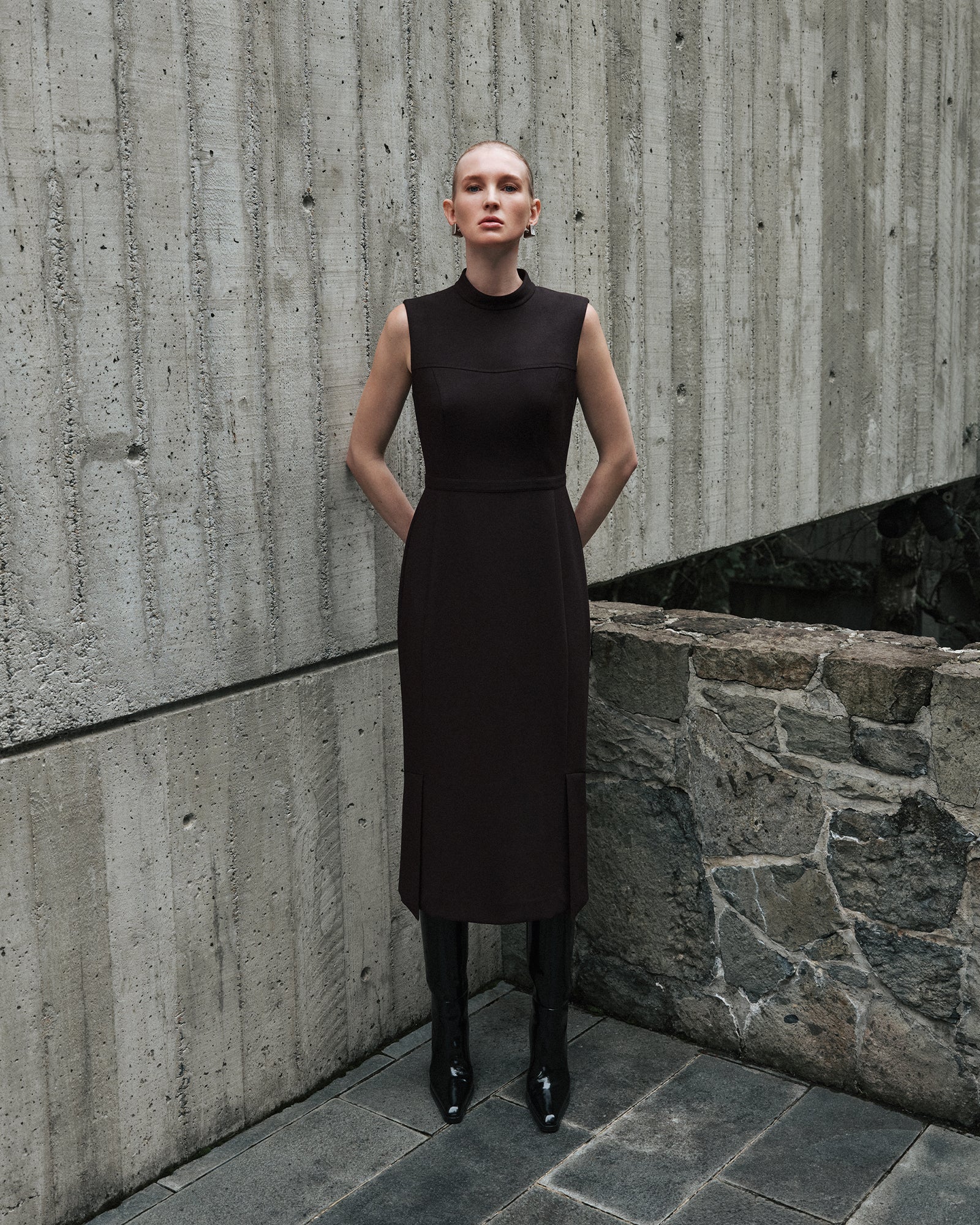 Pinot Bi-Stretch Twill Pencil Dress