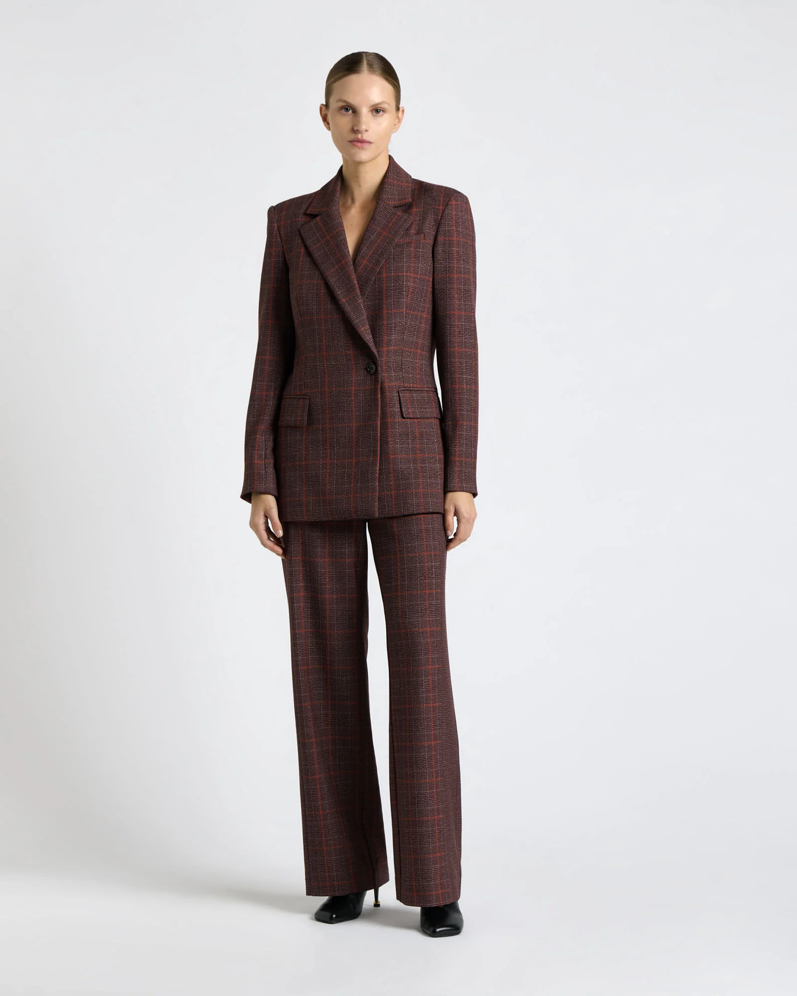 European Prince of Wales Check Blazer