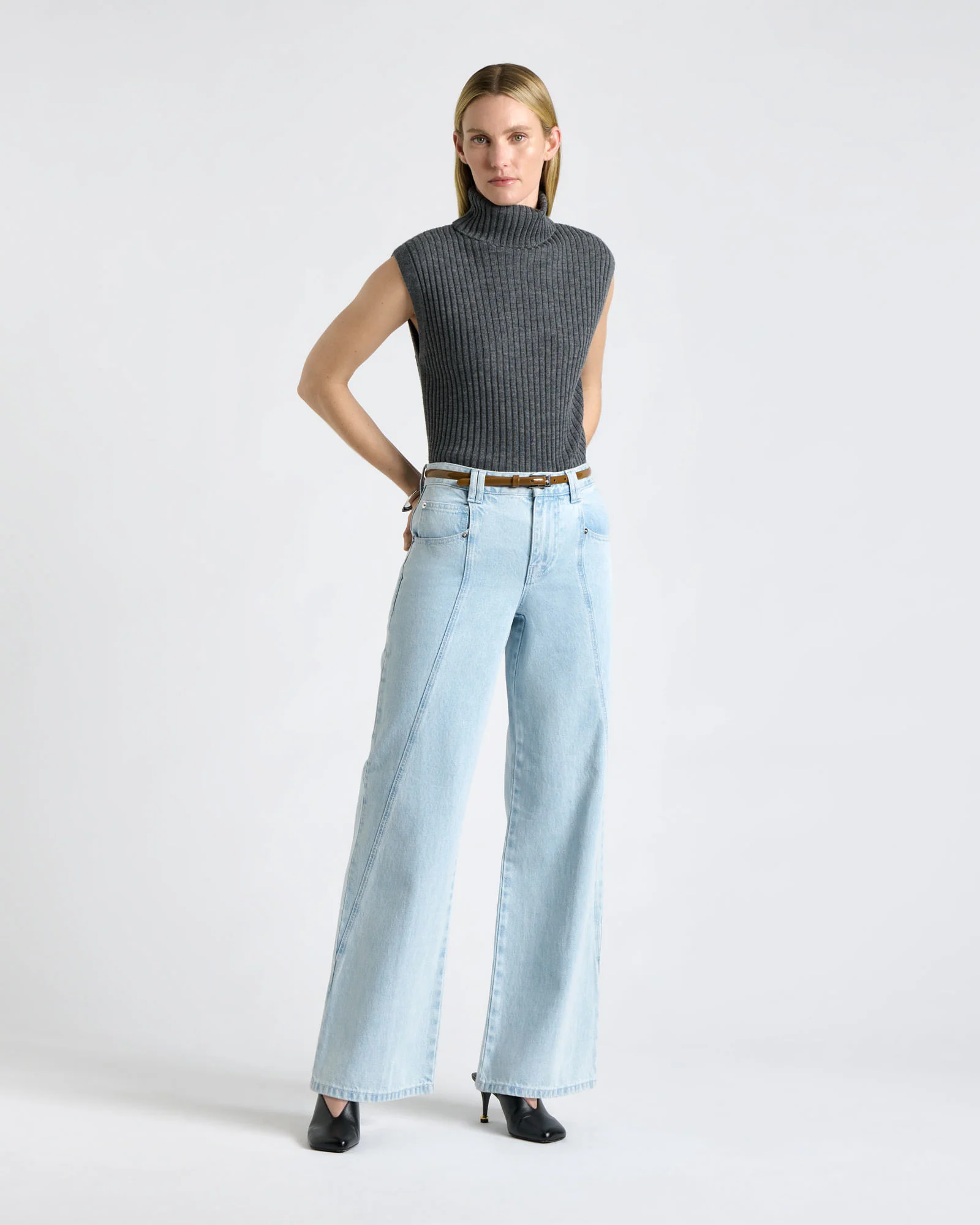 Vintage Wash Straight Leg Jean