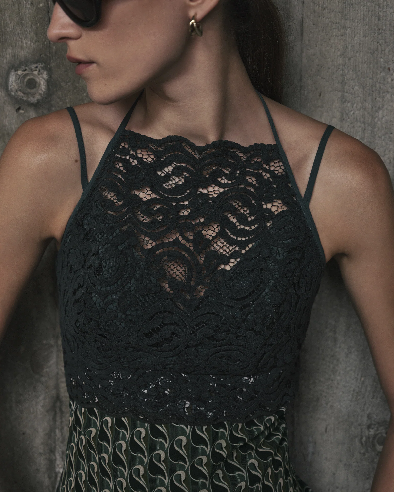 Mod Geo Sleeveless Slip Dress