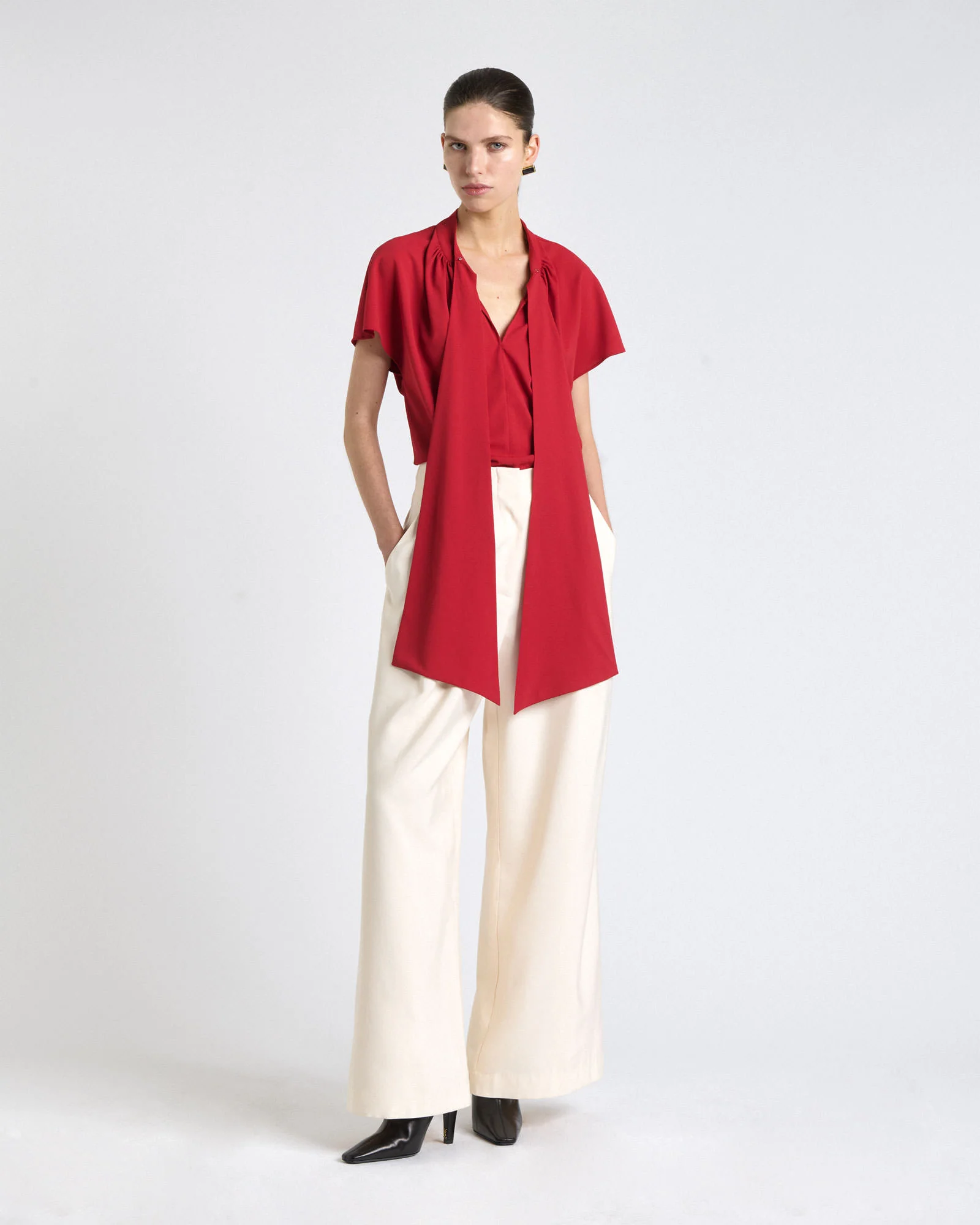 Recycled Georgette Tie Top