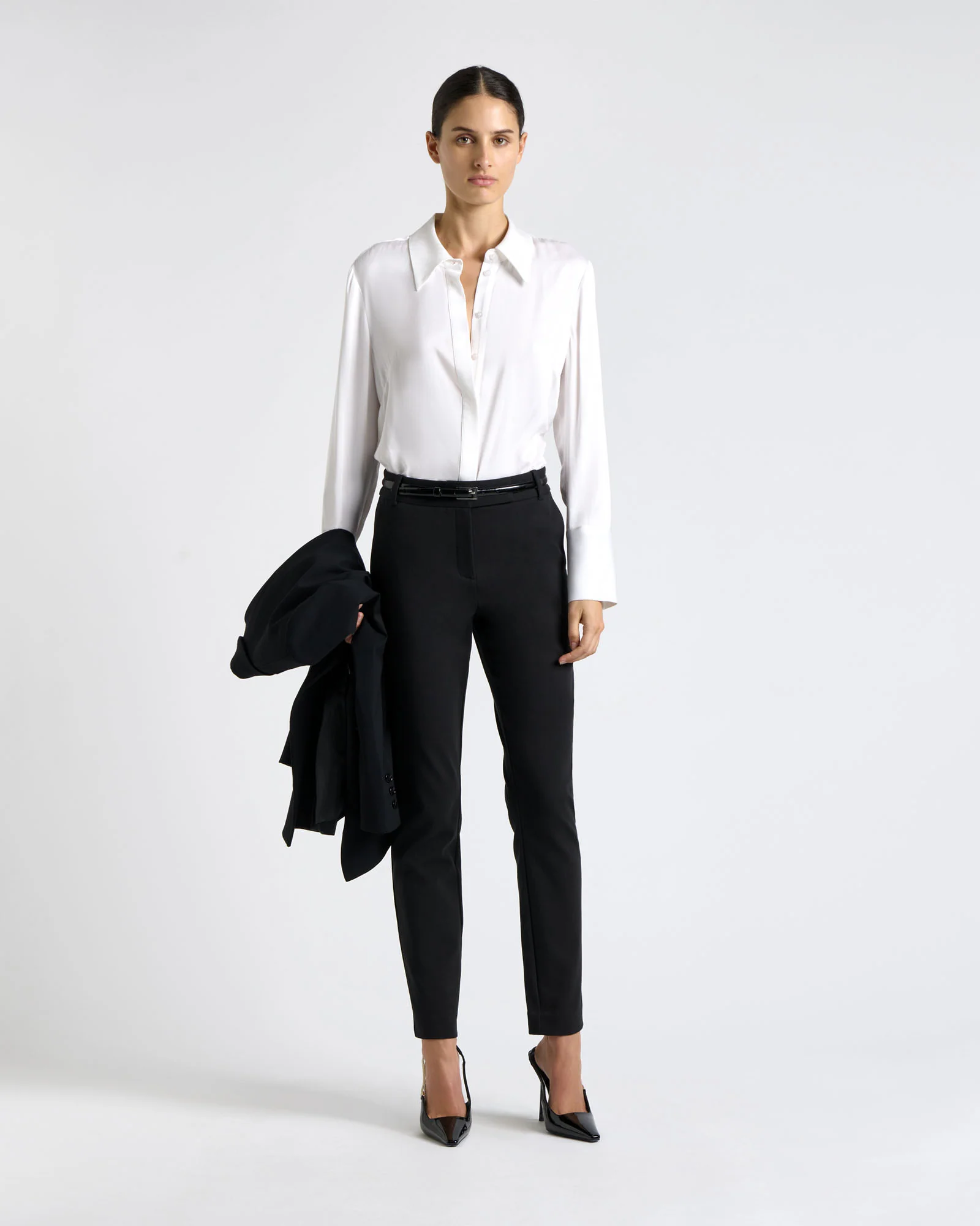 European Stretch Cotton Slim Pant