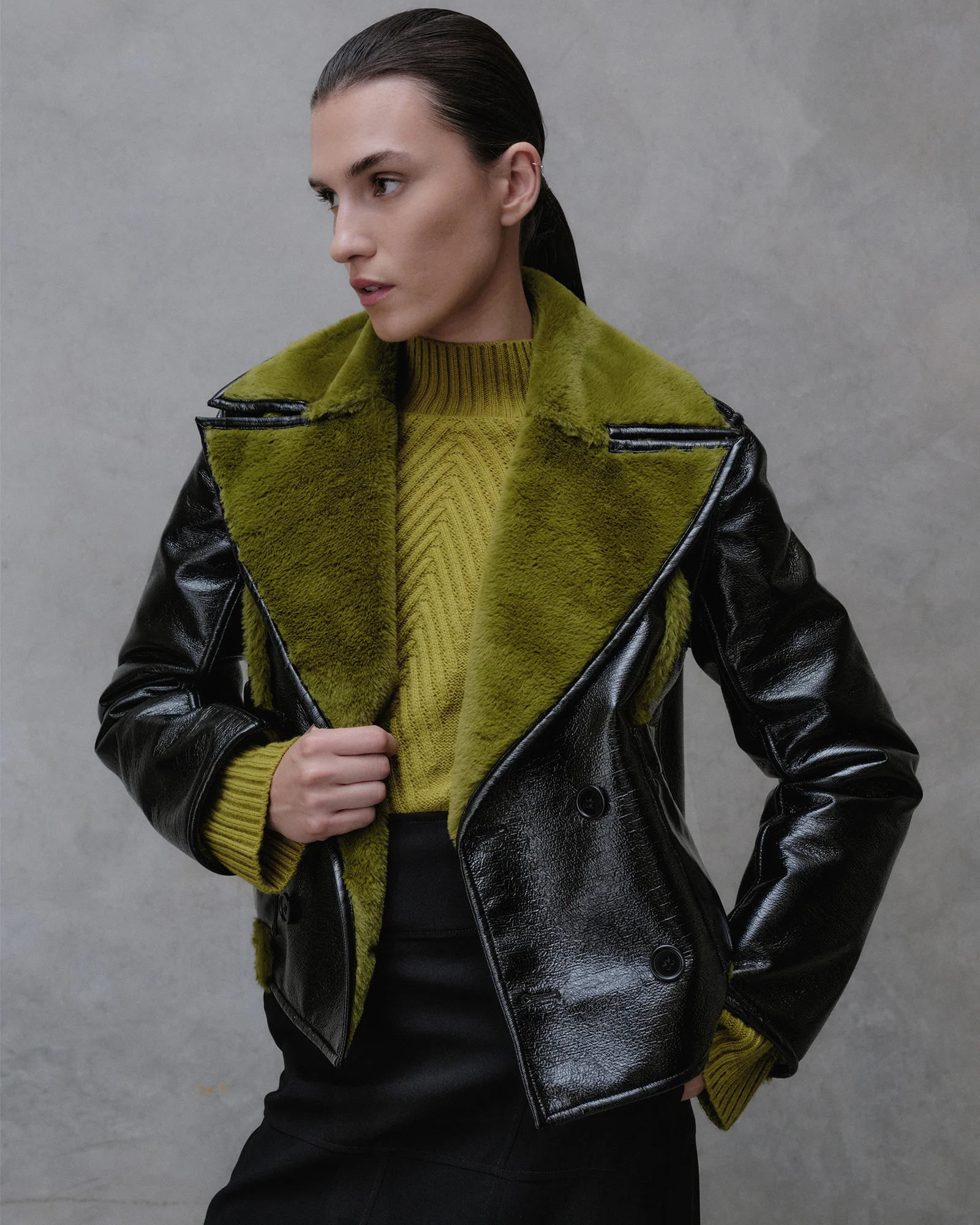 Reversible Faux Fur Jacket