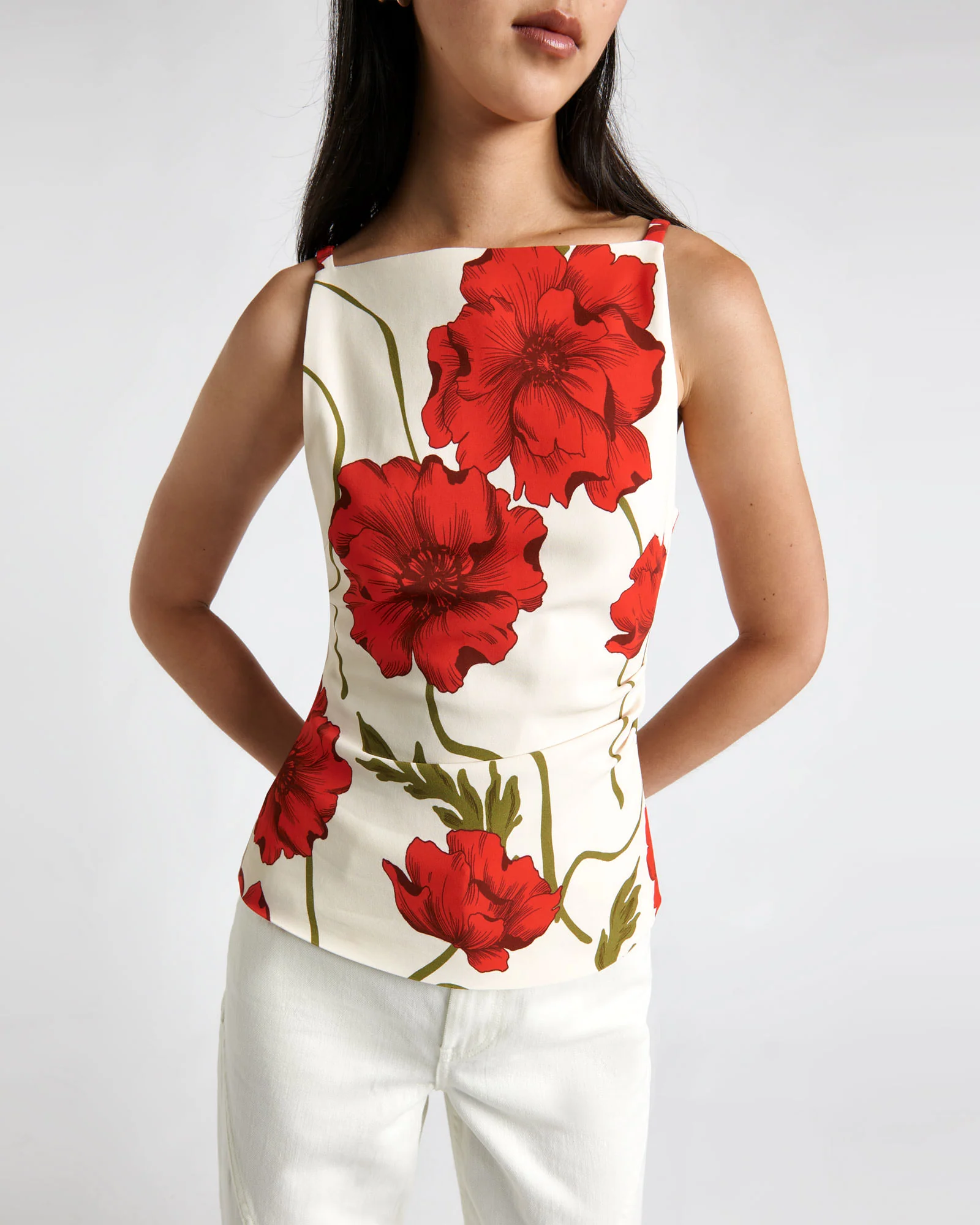 Poppy Square Neck Tucked Top