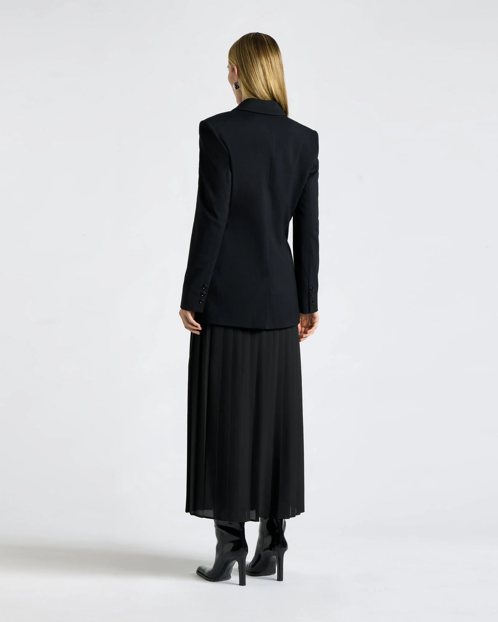 Viscose Twill Double Breasted Jacket