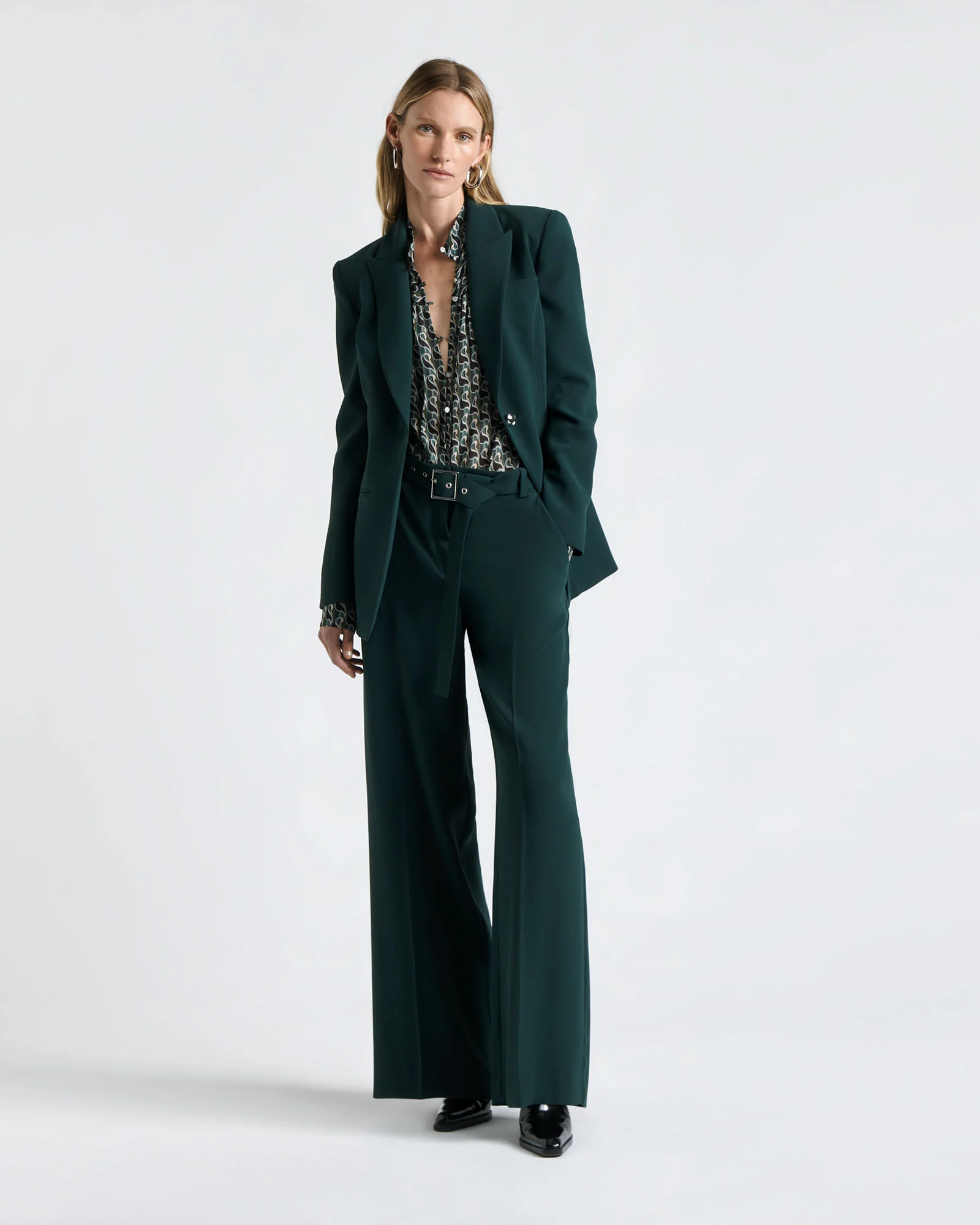 Forest Hourglass Blazer