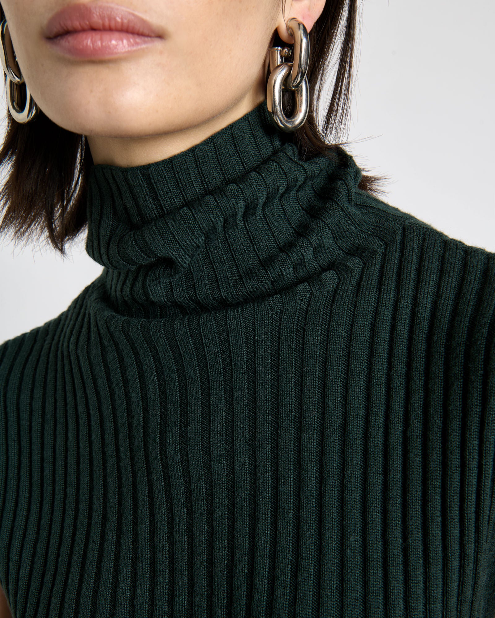 Merino Roll Neck Tank