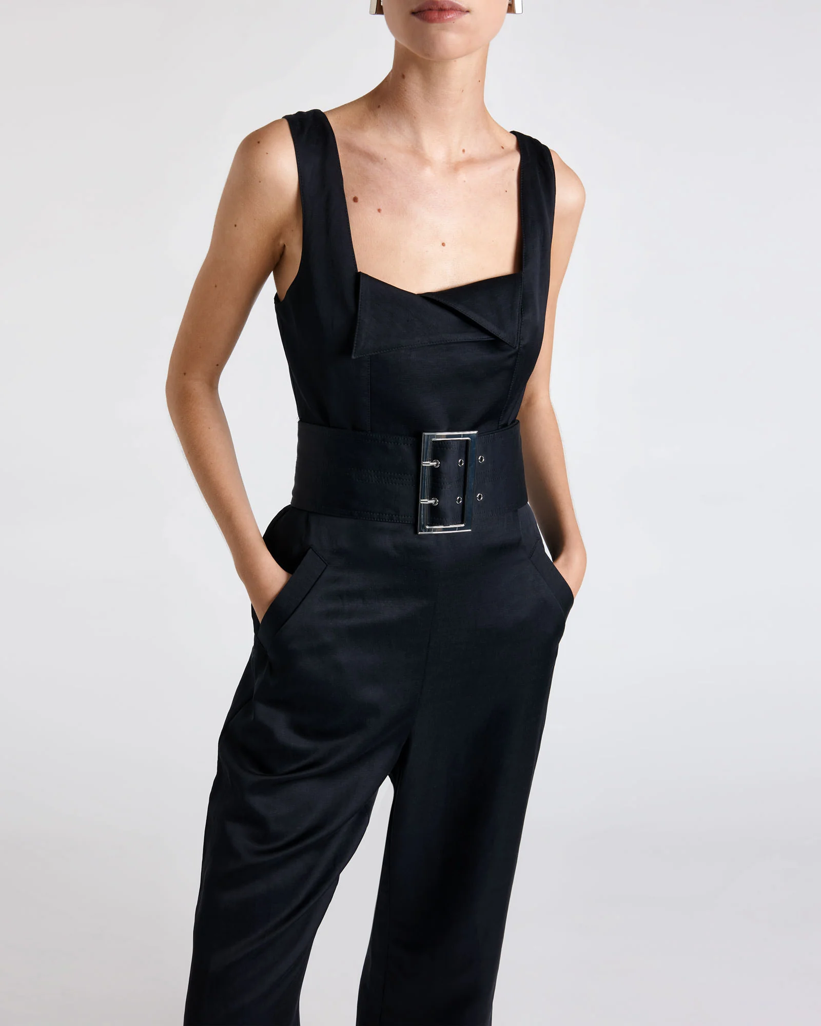 Statement Buckle Jumpsuit