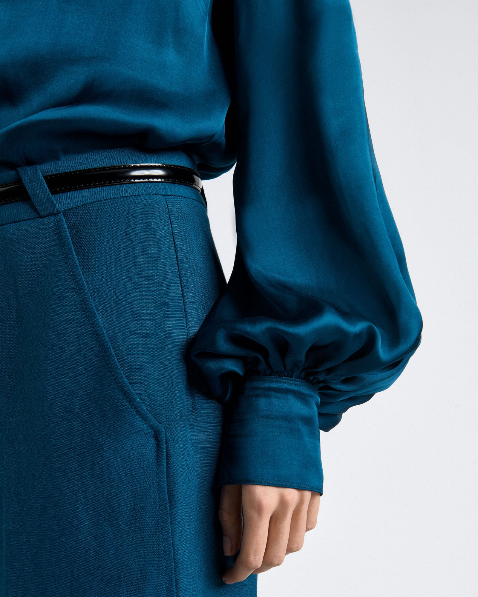 Satin Long Sleeve Shirt