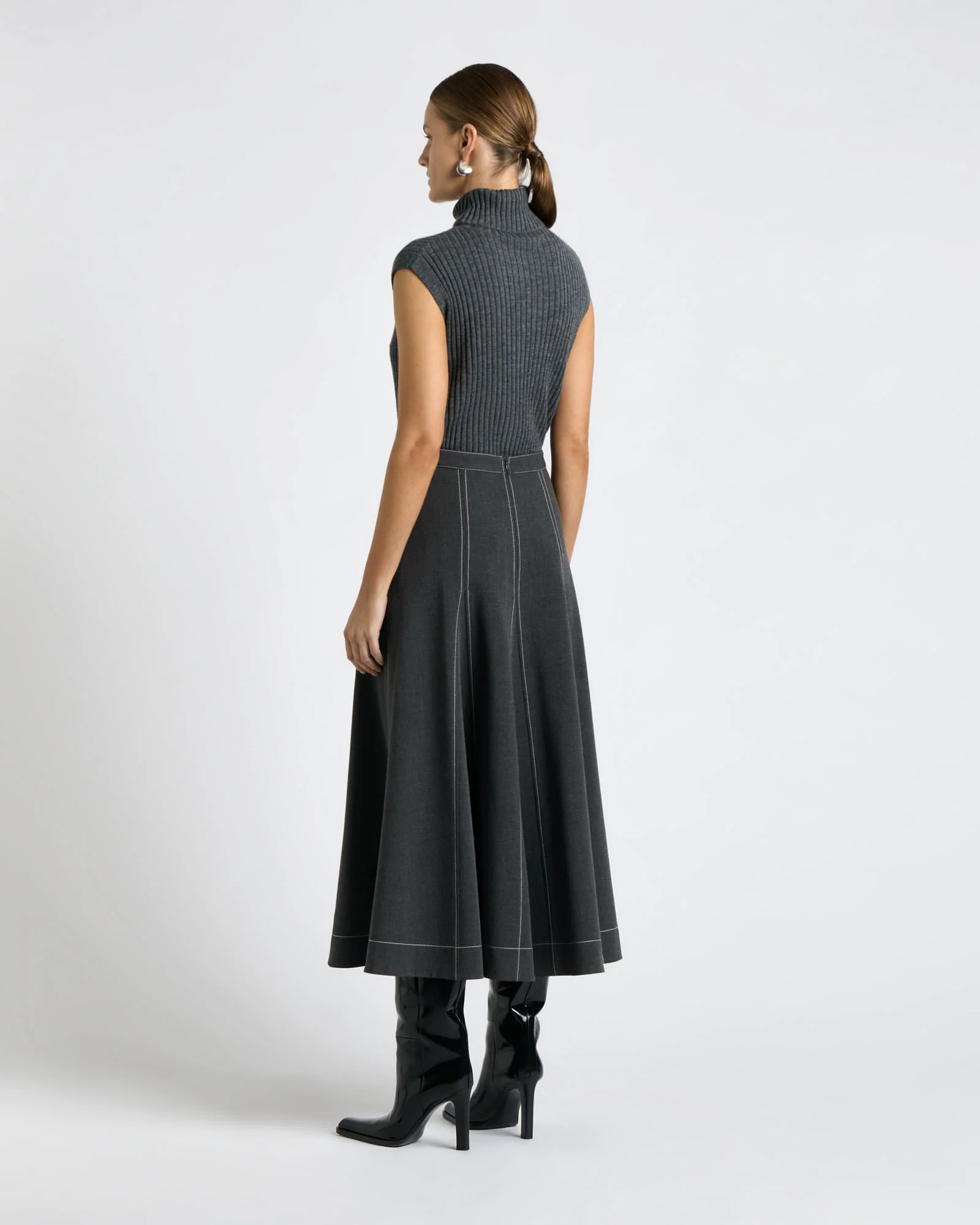 Merino Roll Neck Tank