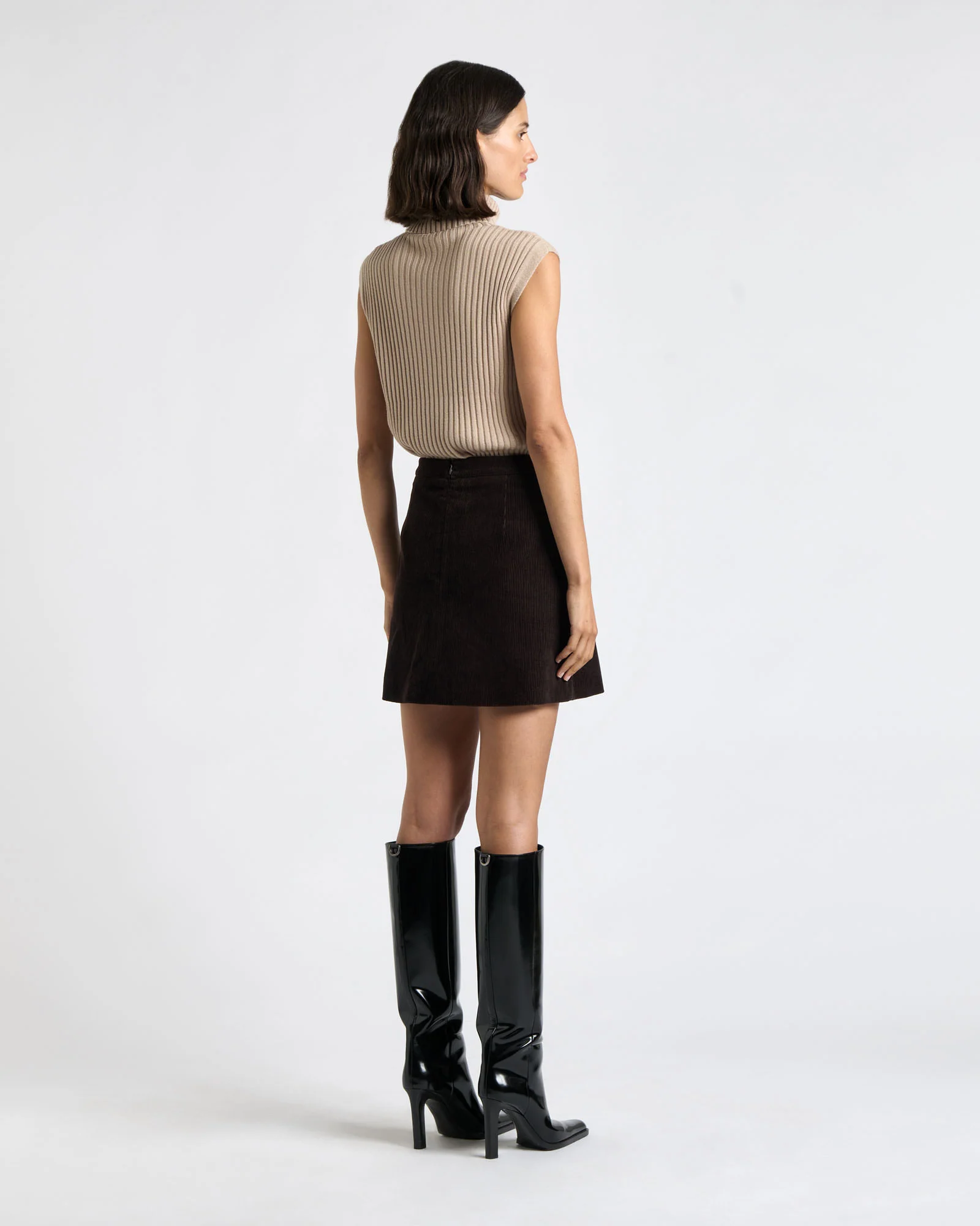 Japanese Cotton Corduroy Mini Skirt