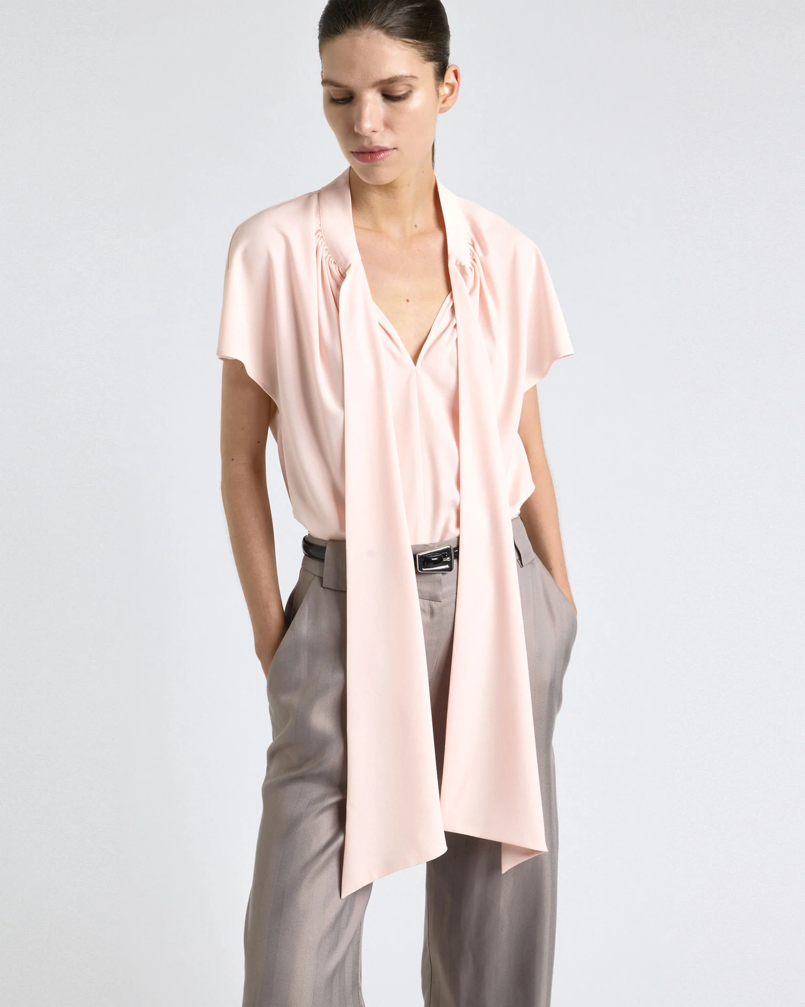 Recycled Georgette Tie Top