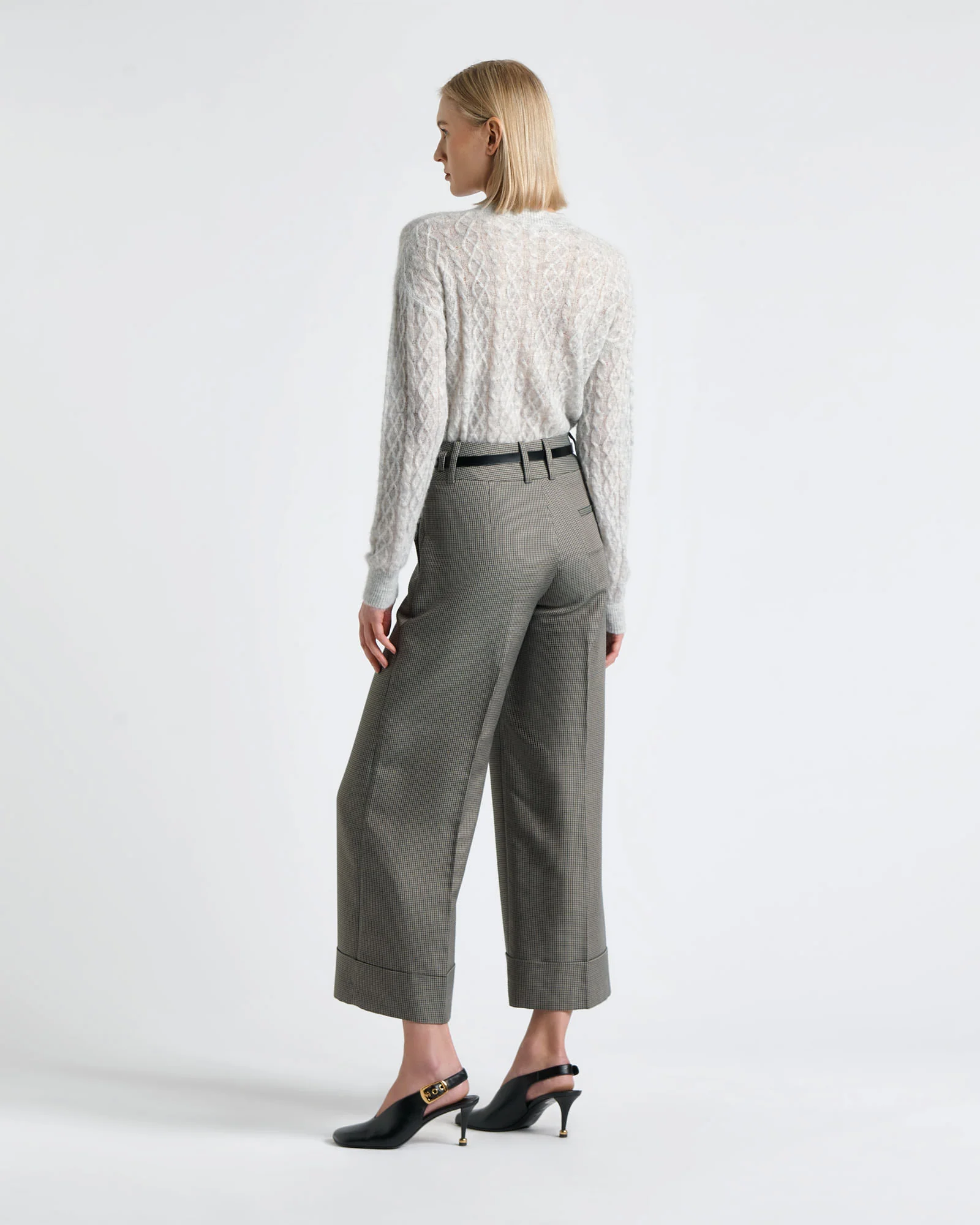 Alpaca Merino Blend Cable Sweater