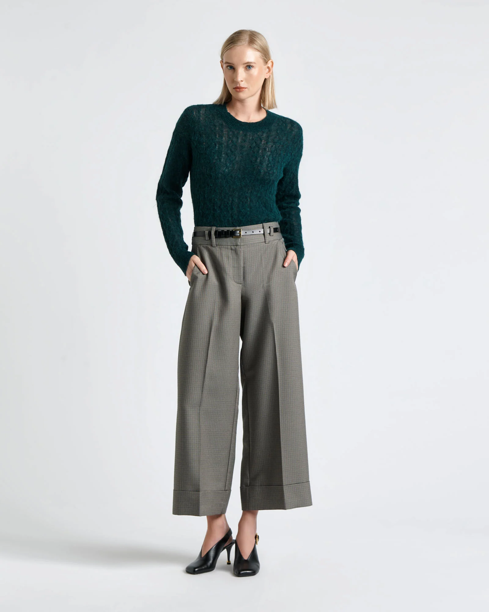 Alpaca Merino Blend Cable Sweater