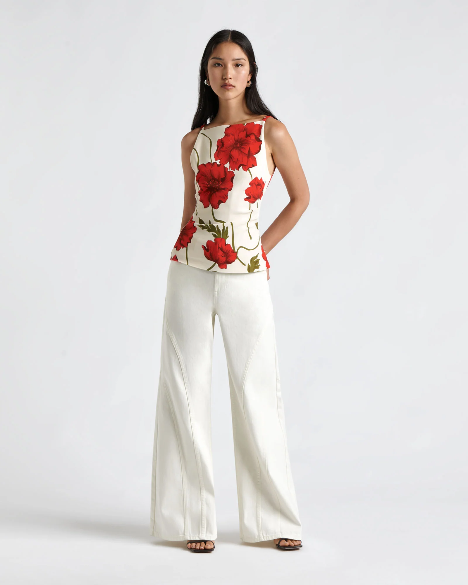 Poppy Square Neck Tucked Top