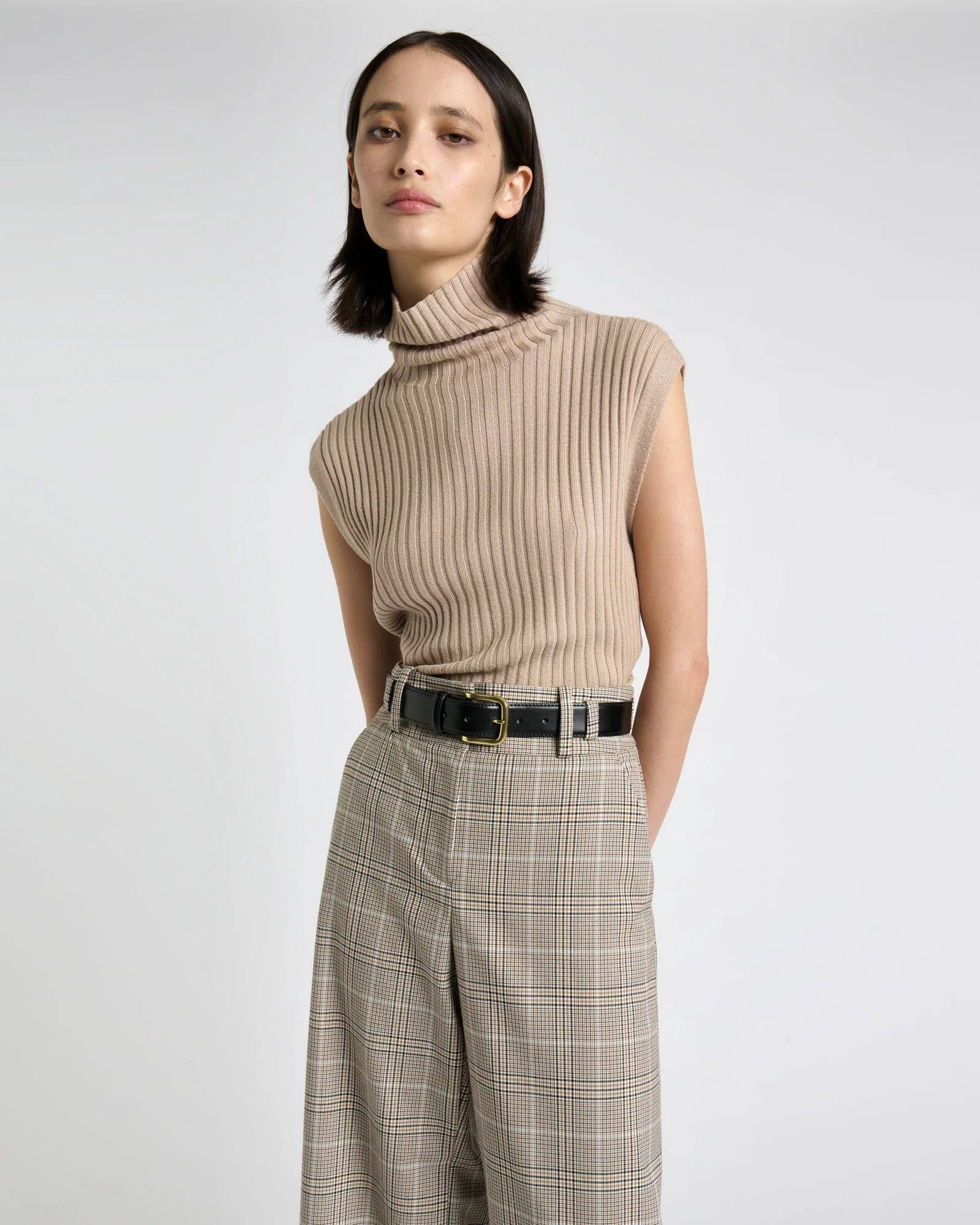 Merino Roll Neck Tank