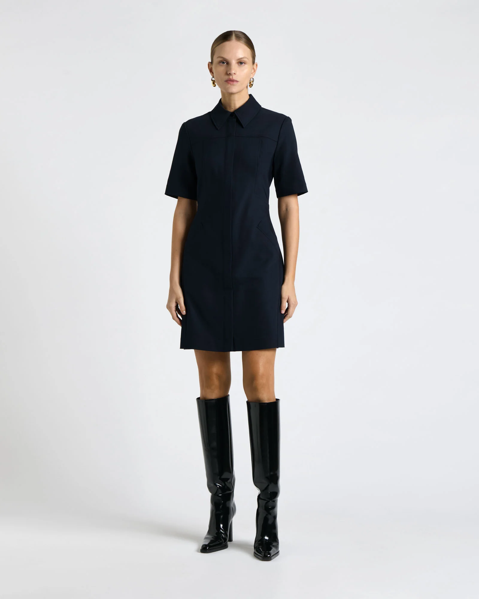 Sateen Mini Dress