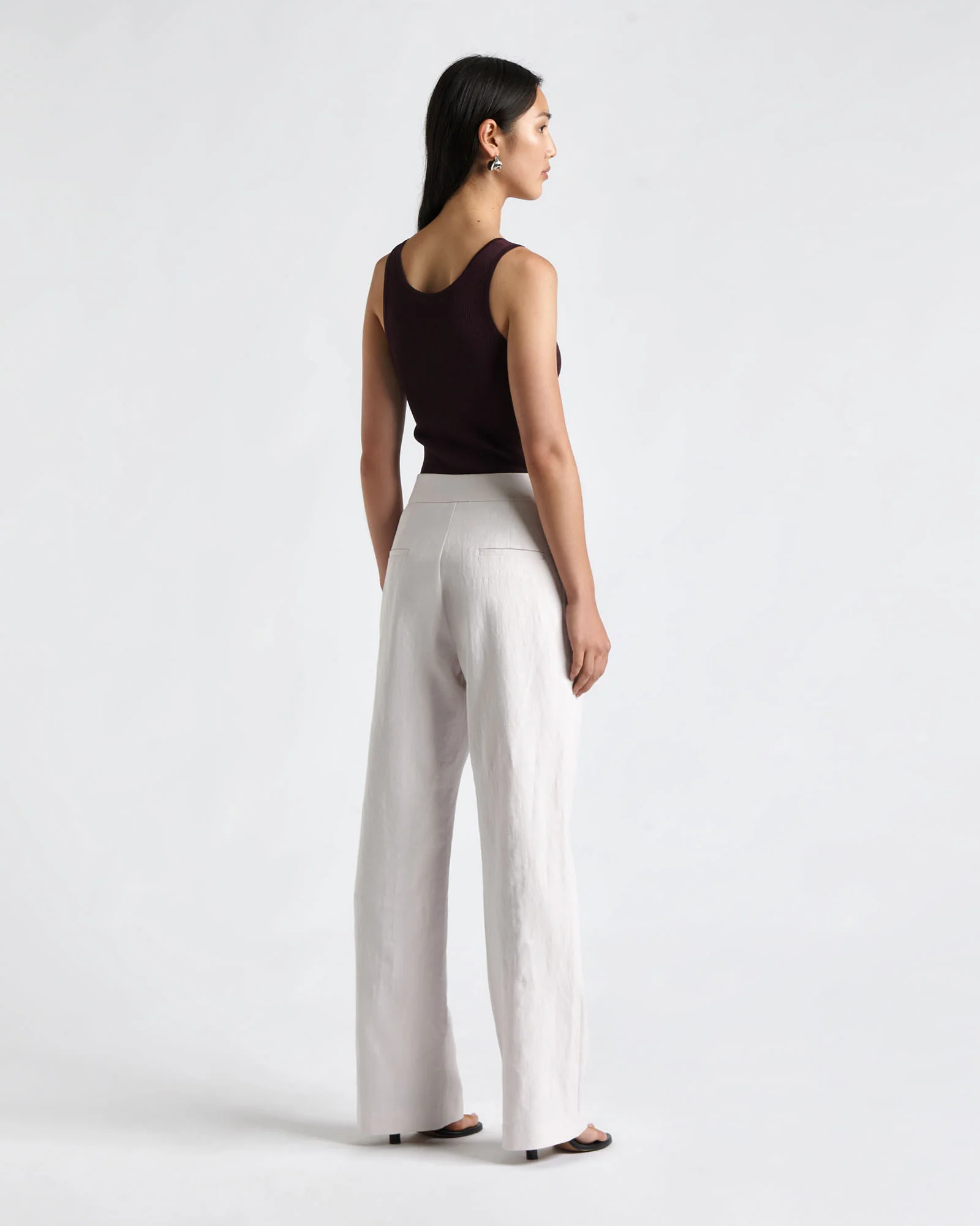 Cotton Linen Wide Leg Pant