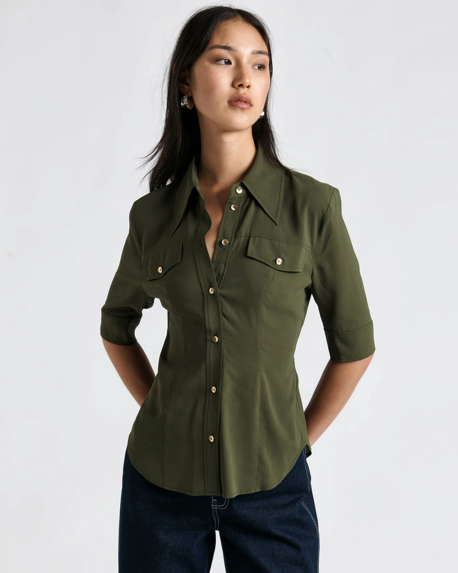 Short Sleeve Fitted Shirt