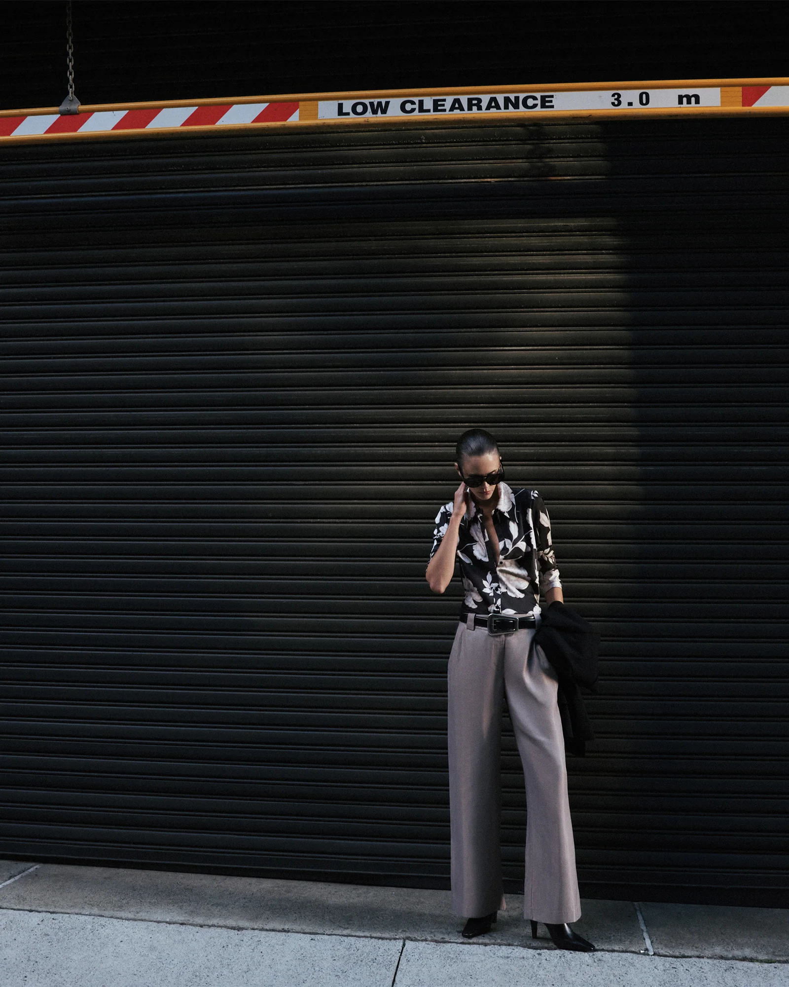 Black Rose Satin Shirt