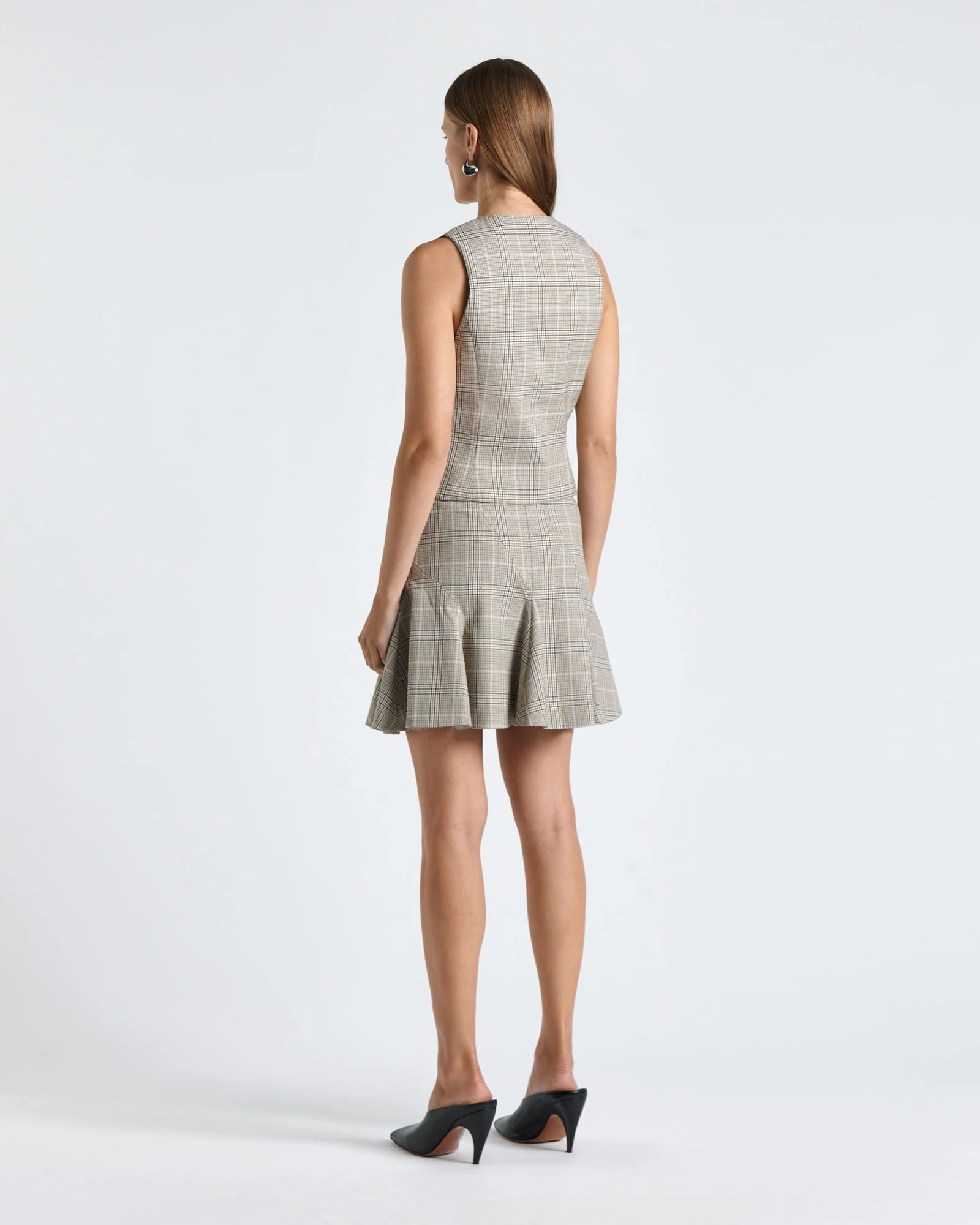 Prince of Wales Check Mini Skirt