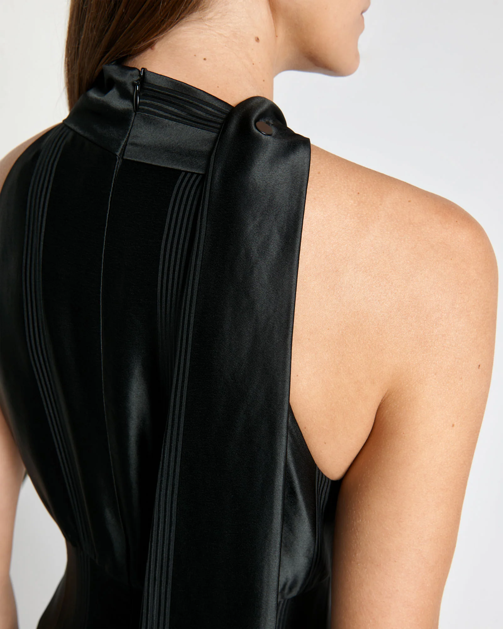 Satin Acetate Halter Jumpsuit