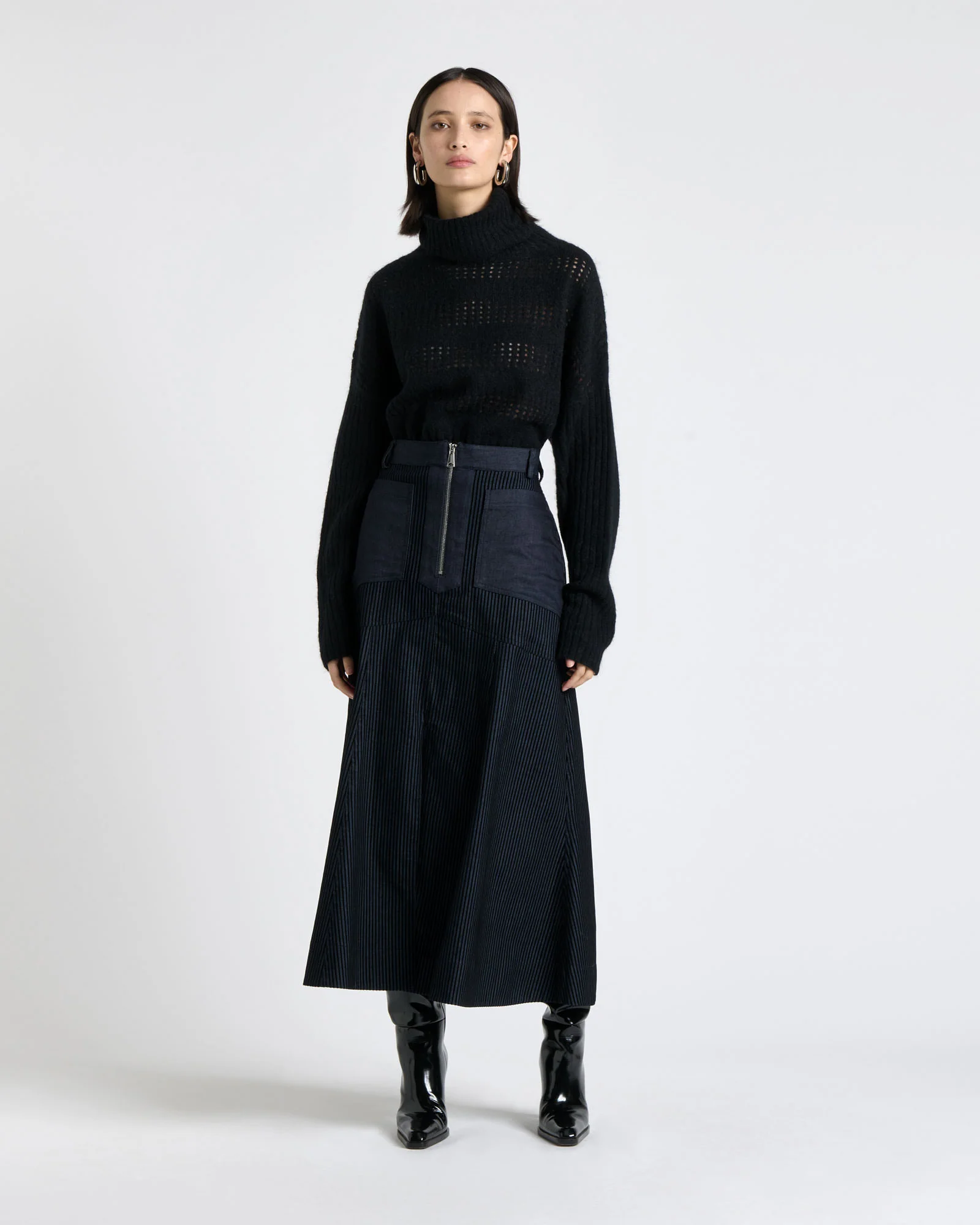 Chunky Alpaca Blend Cropped Sweater