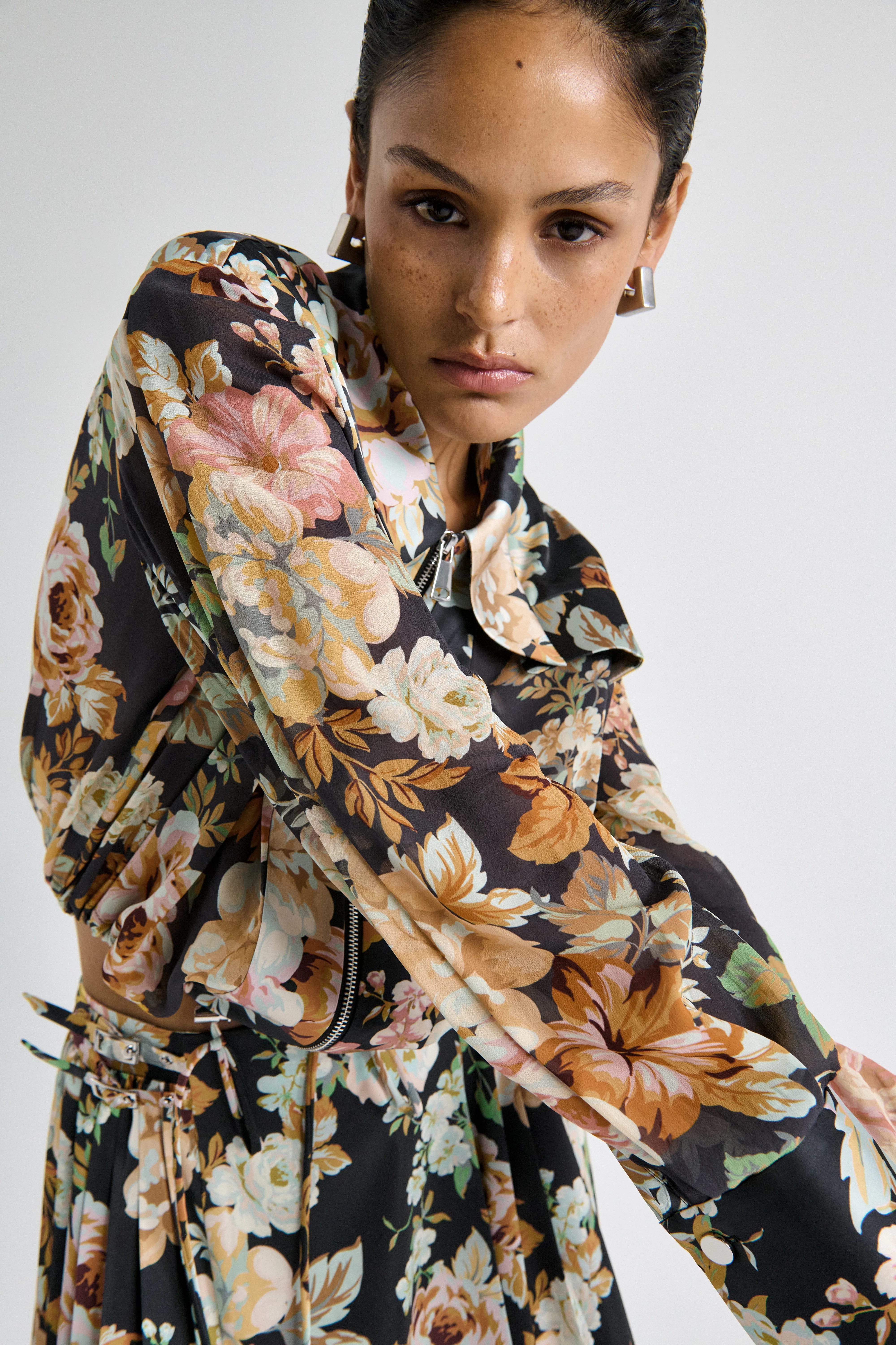 Ophelia Floral Bomber Jacket