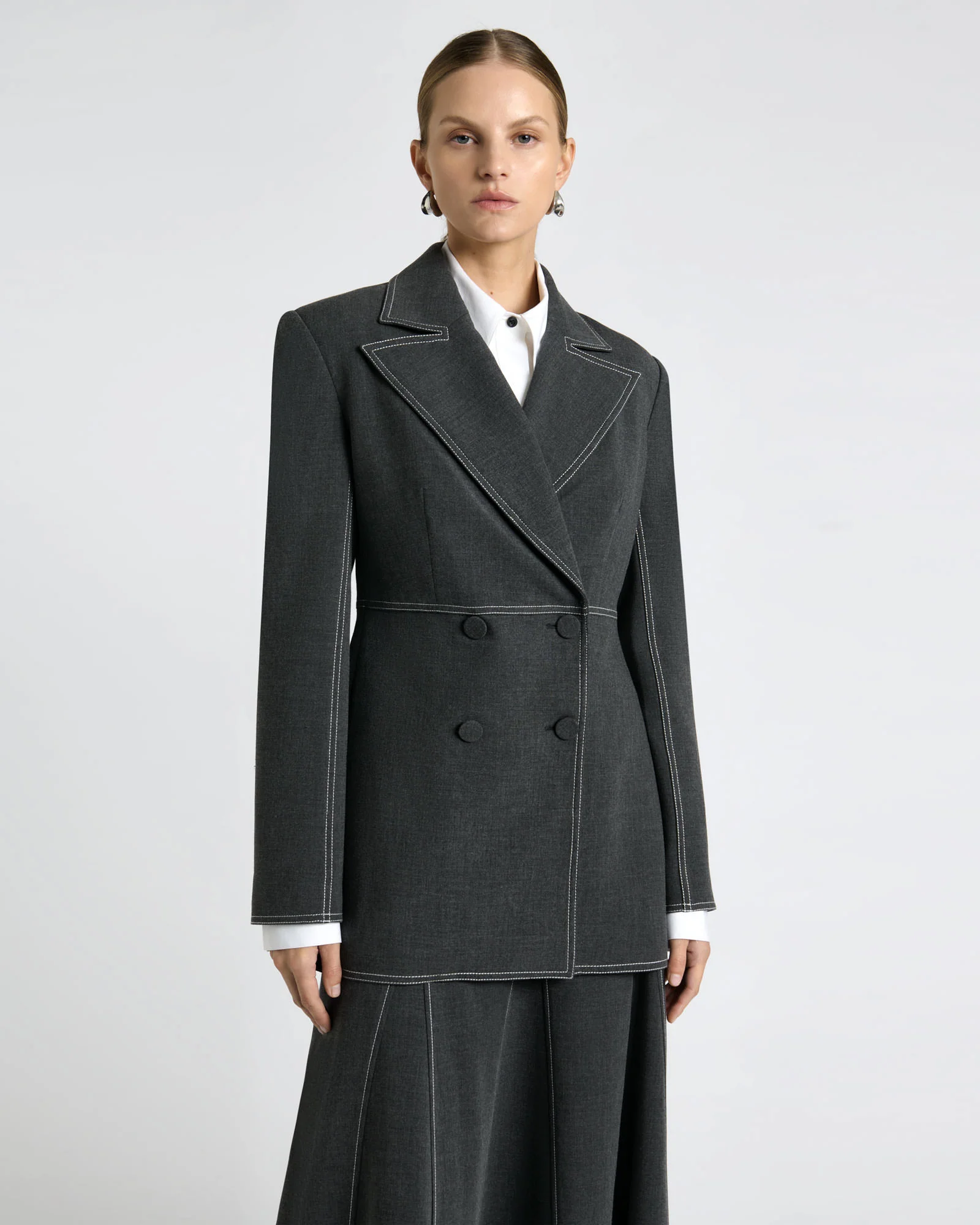 Bi-Stretch Twill Blazer