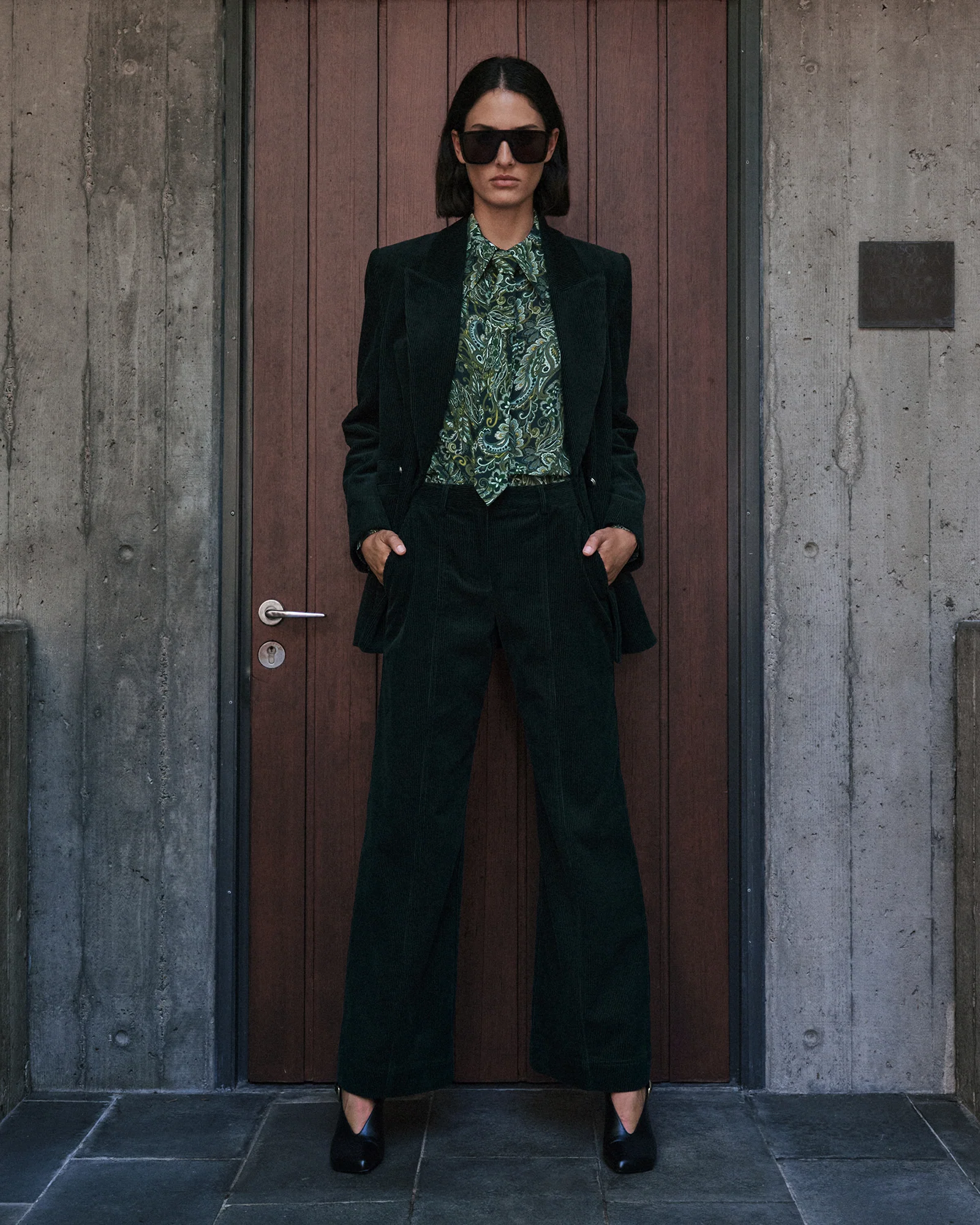 Pine Japanese Cotton Corduroy Blazer