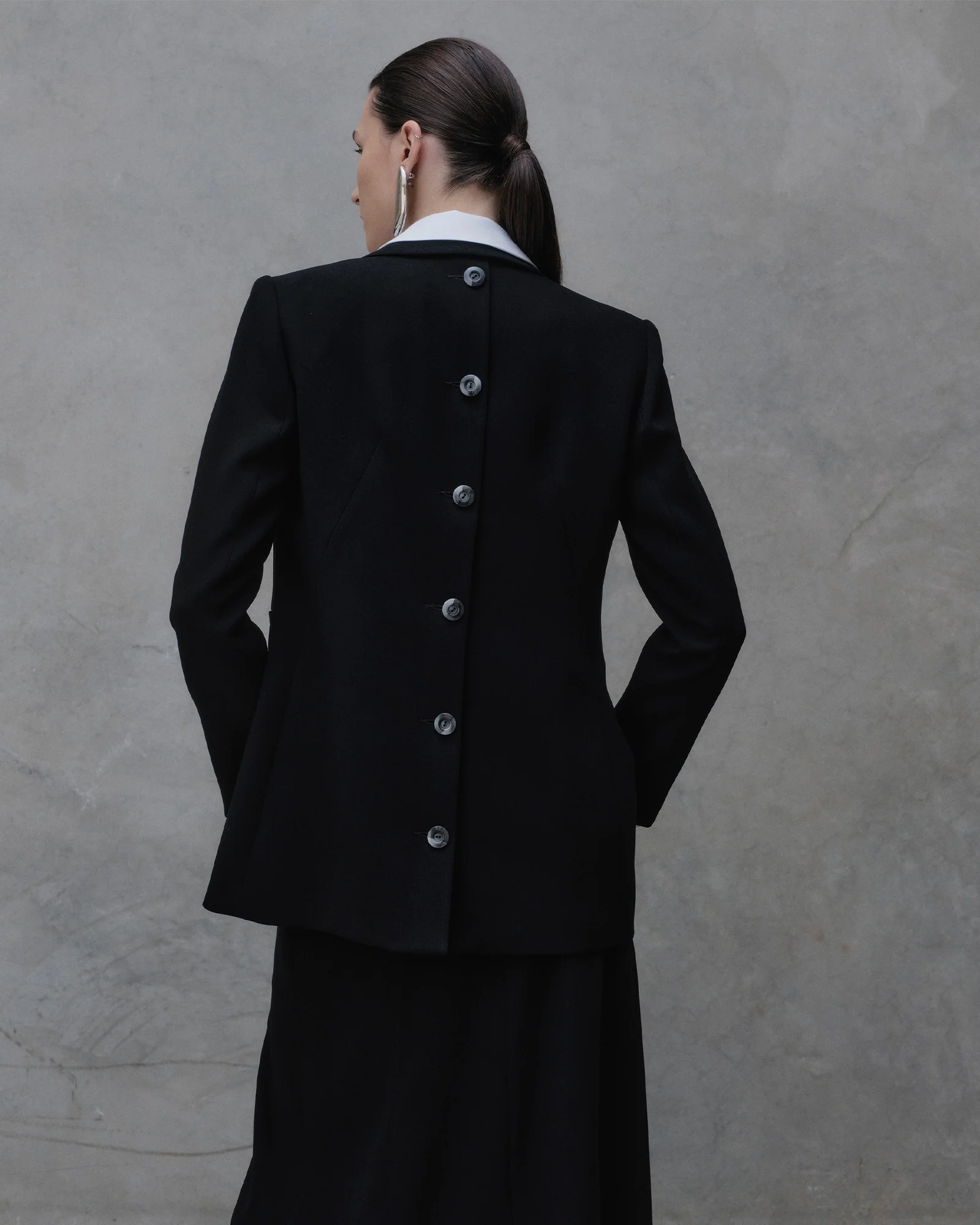 Button Through Back Blazer