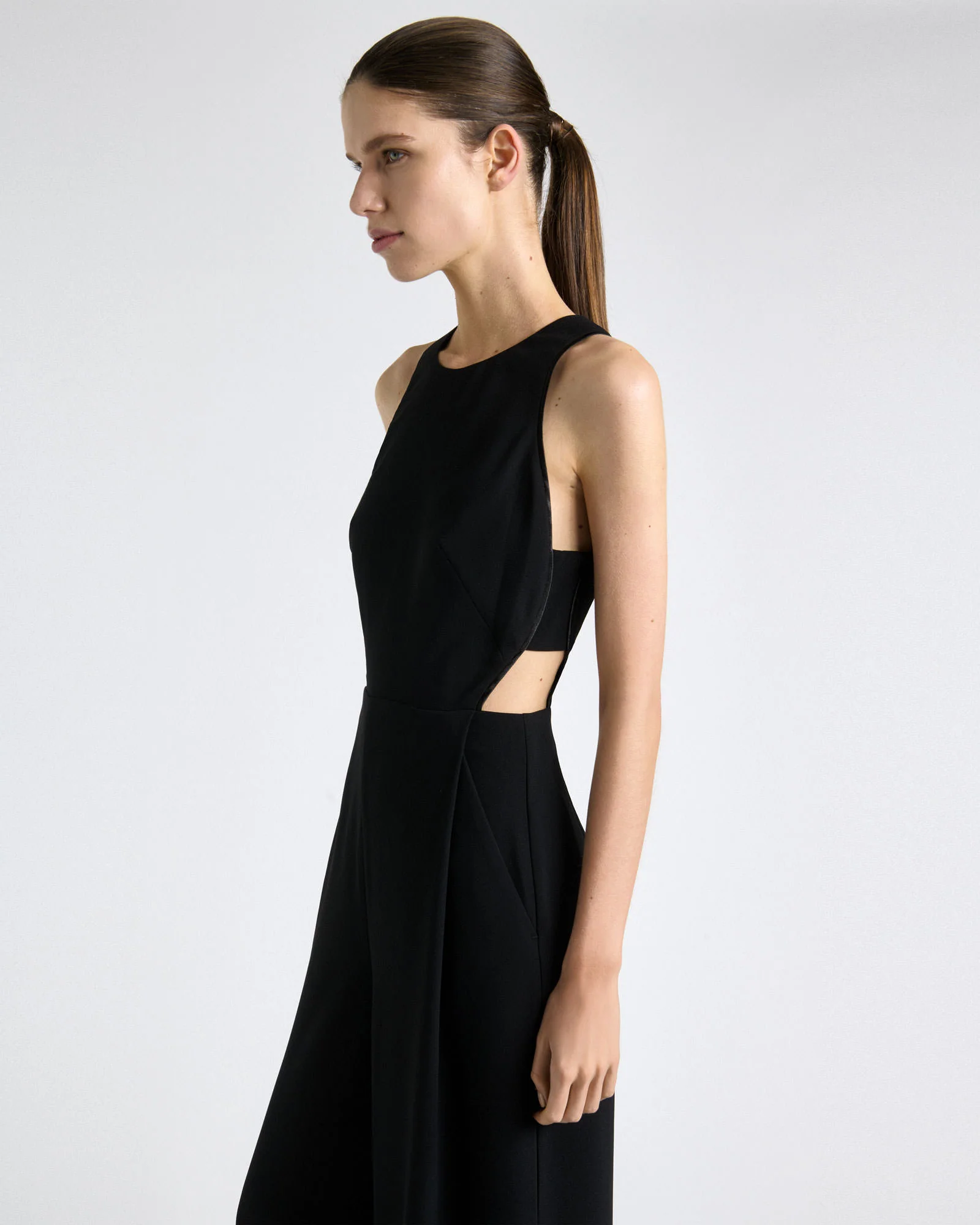 Recycled Crepe Satin Bind Jumpsuit