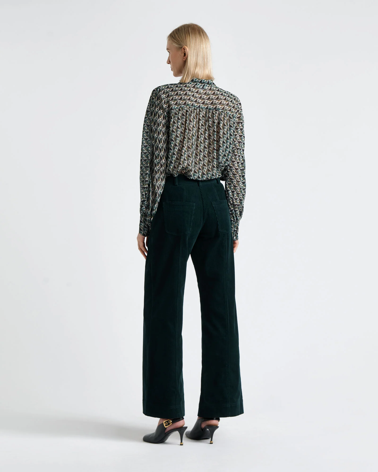 Pine Japanese Cotton Corduroy Pant